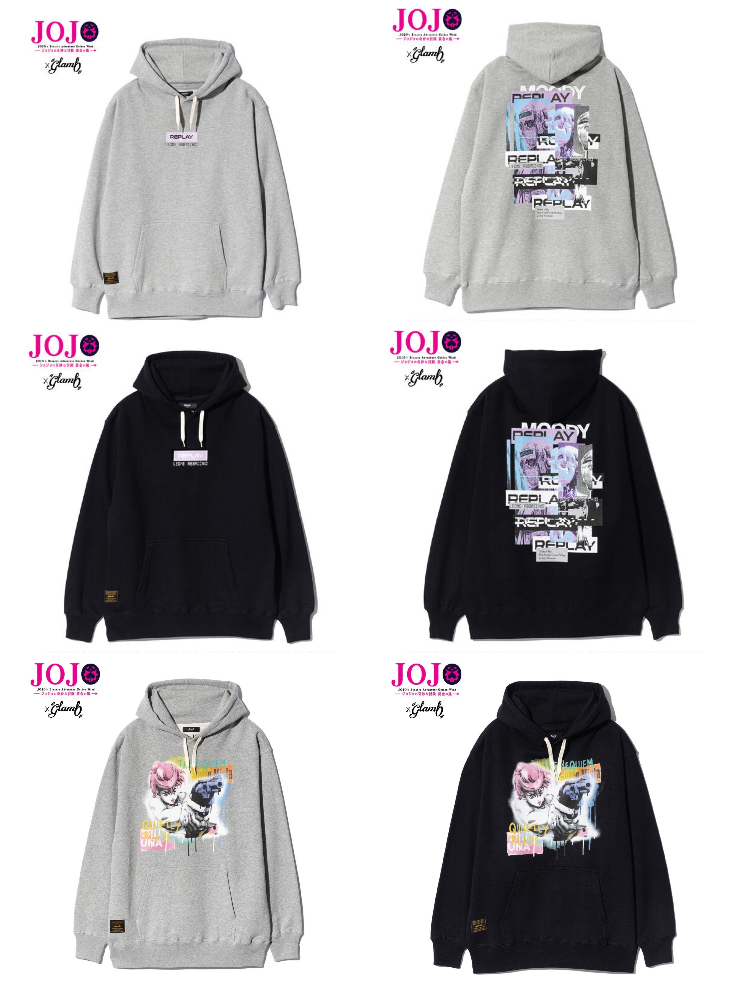 225769 Pbandai 預訂 1025/5月 ジョジョの奇妙な冒険 黄金の風【glamb】パーカー