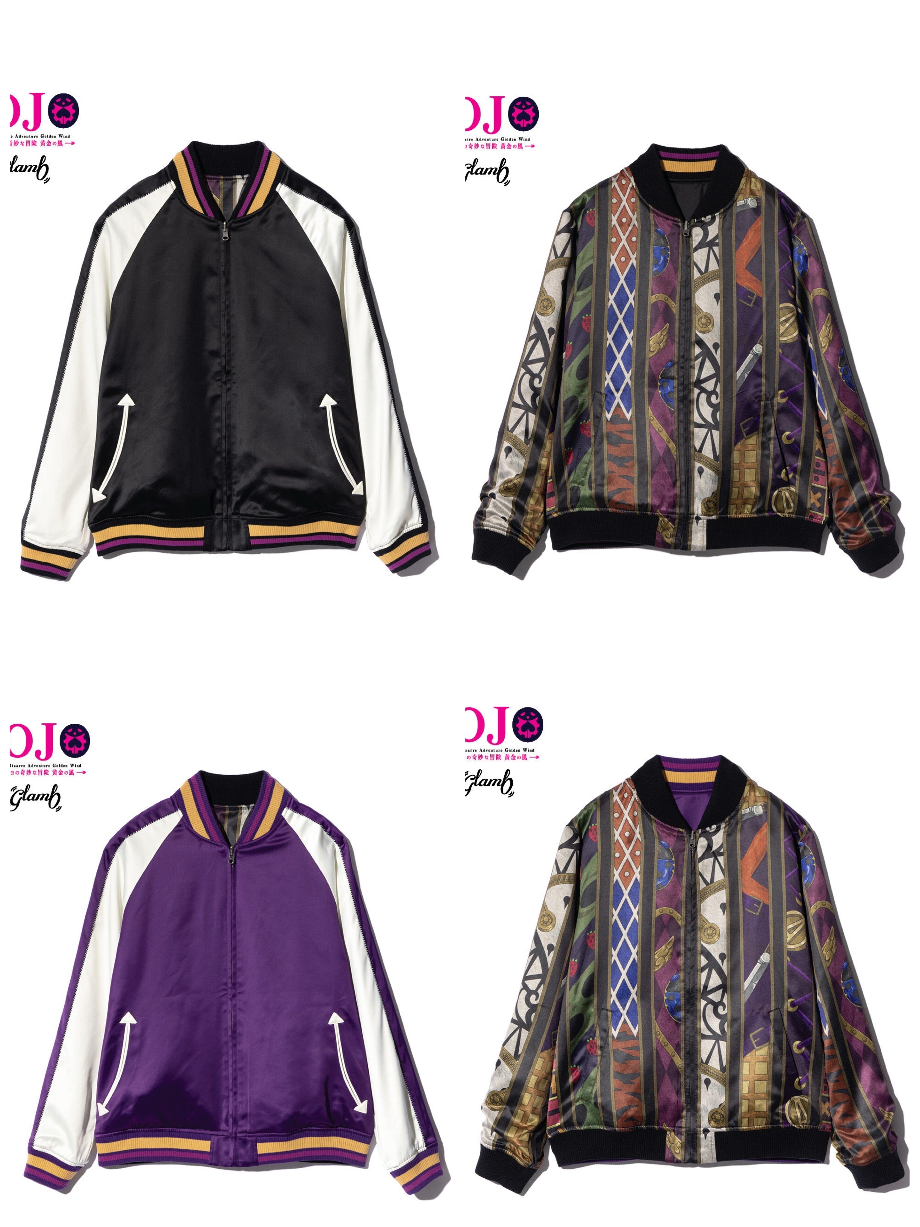 225762 Pbandai 預訂 2025/5月 ジョジョの奇妙な冒険 黄金の風【glamb】スカジャン