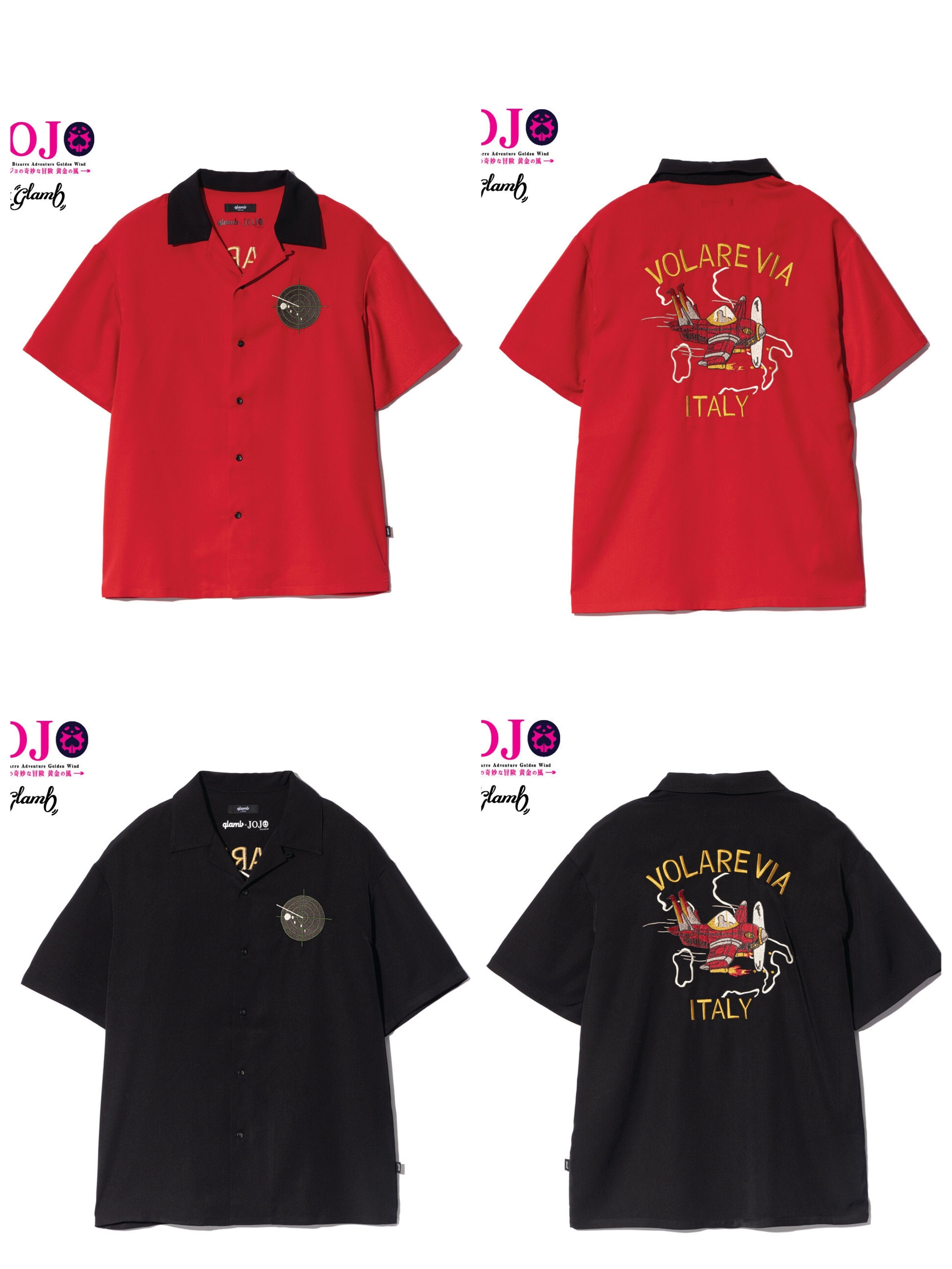 225765 Pbandai 預訂 2025/5月 ジョジョの奇妙な冒険 黄金の風【glamb】半袖シャツ