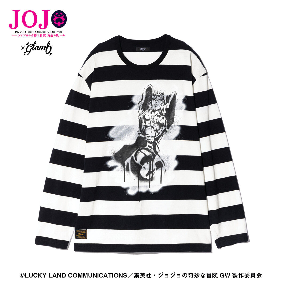 225774 Pbandai 預訂 2025/5月 ジョジョの奇妙な冒険 黄金の風【glamb】ロングTシャツ2