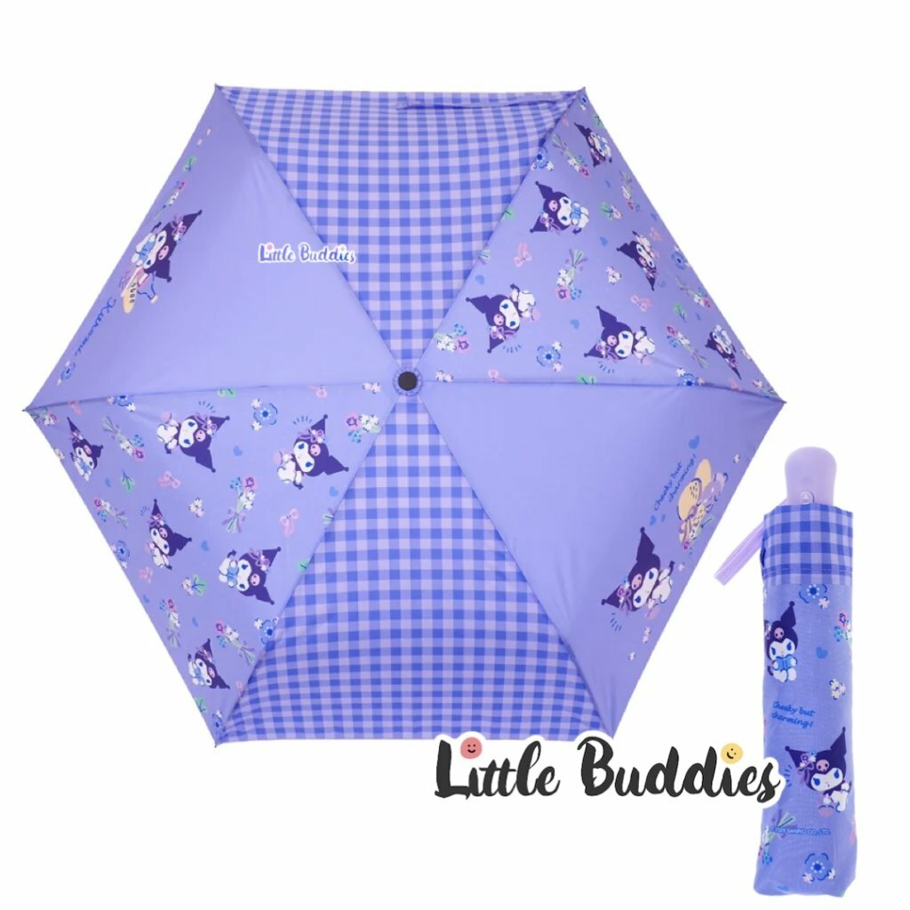 港版 Sanrio 三節縮骨防風雨傘 自動縮骨遮 55cm x 6 Ribs