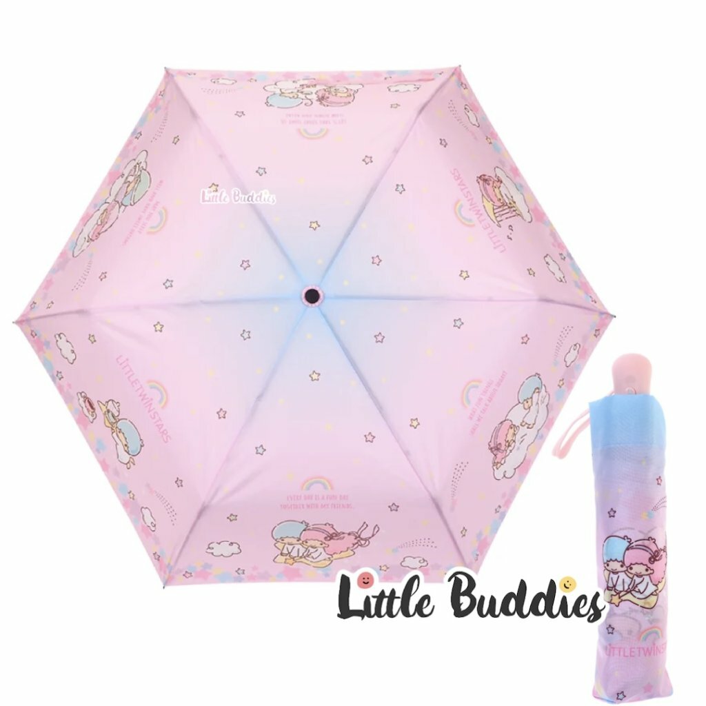 港版 Sanrio 三節縮骨防風雨傘 自動縮骨遮 55cm x 6 Ribs