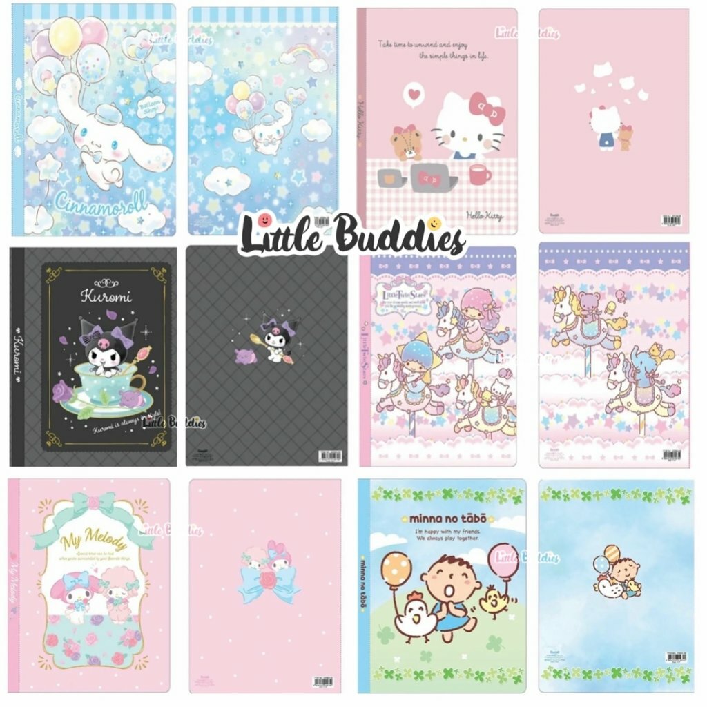 港版Sanrio/ 角落生物/ 蠟筆小新/ 麵包超人/ 芝麻街 揭頁文件夾 20頁 