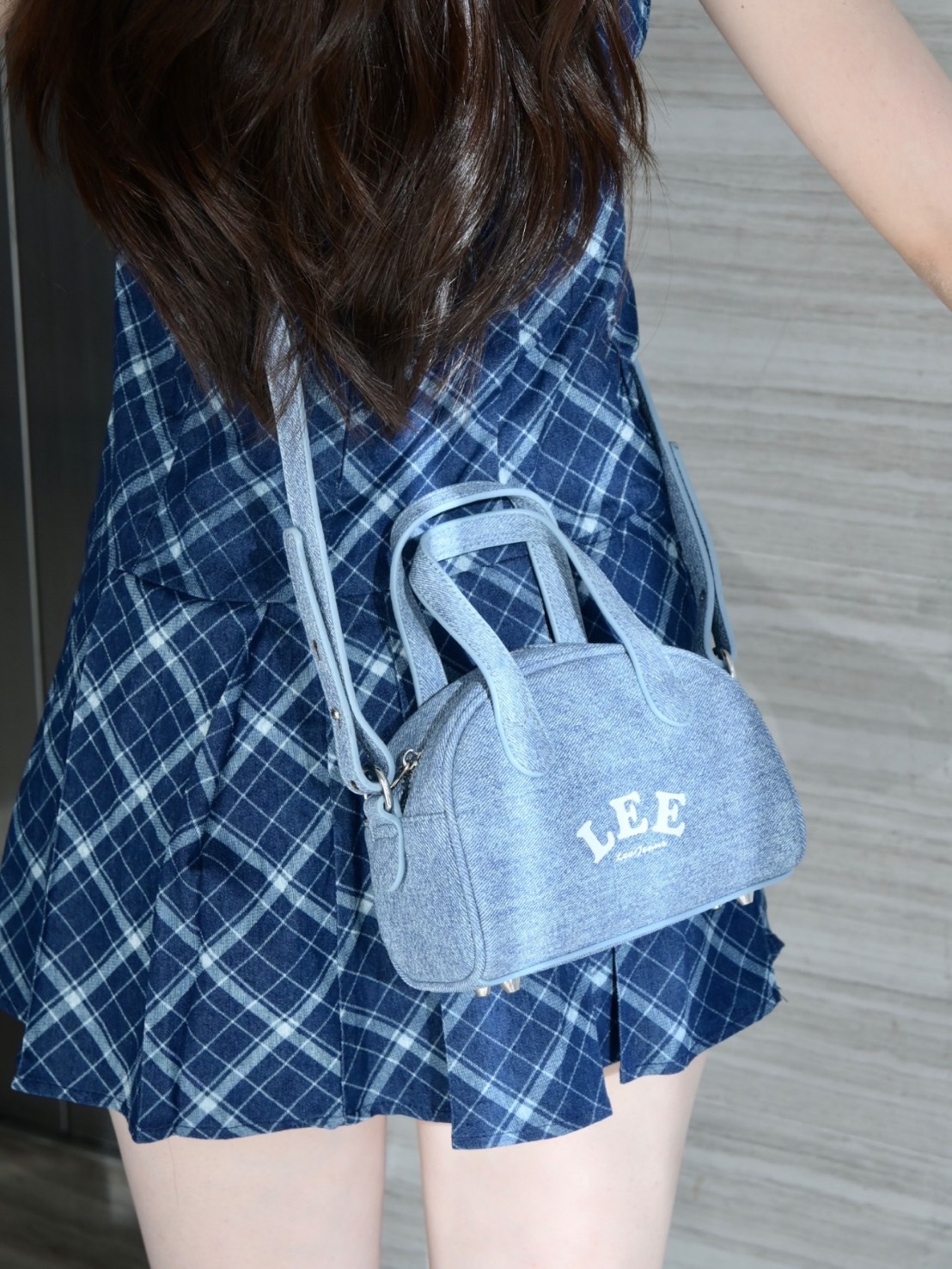 LEE 復古手拿 圓筒包 LE240028M