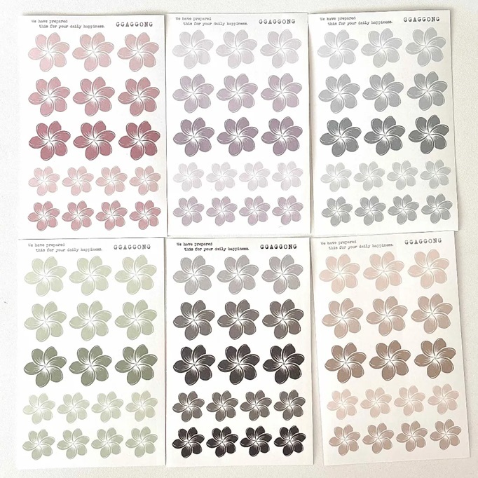 韓國 ggaggong．線花 vol.3 模造紙貼紙包 共八款