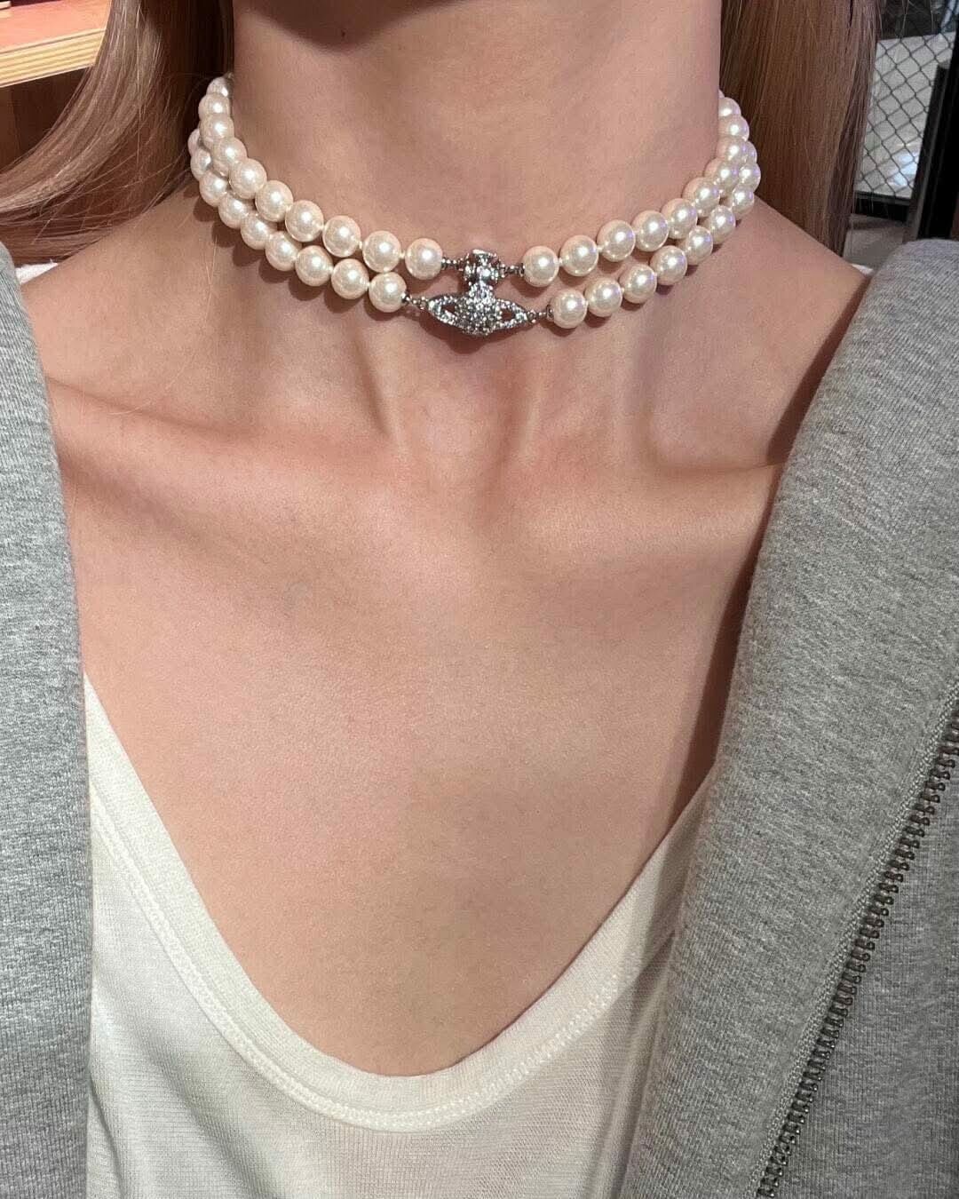 Vivienne Westwood珍珠款頸鍊