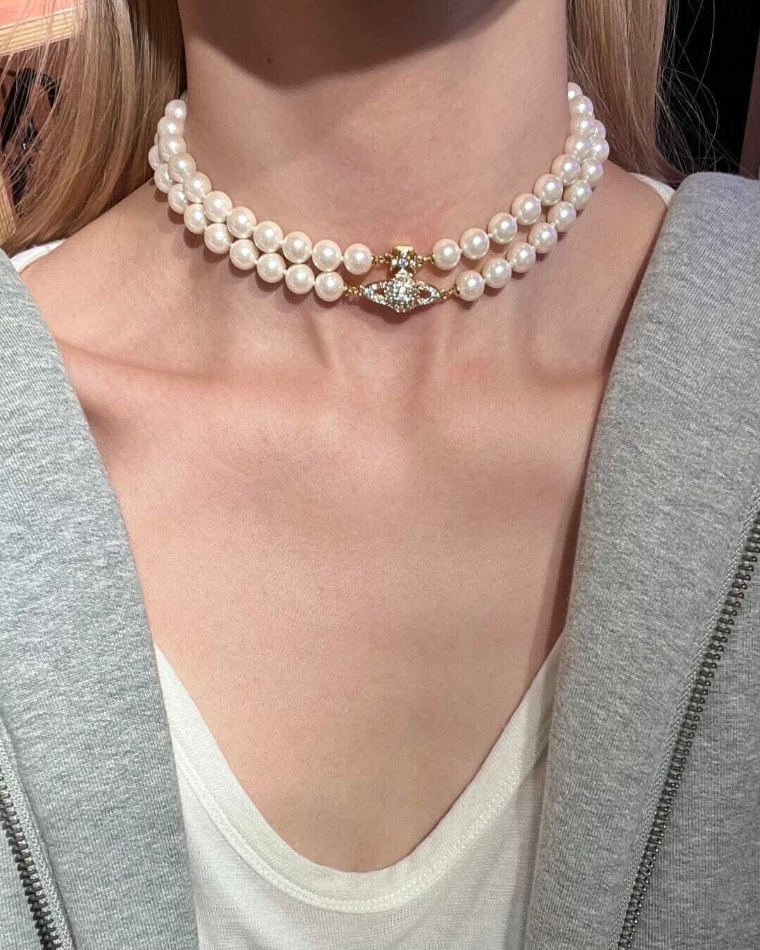 Vivienne Westwood珍珠款頸鍊