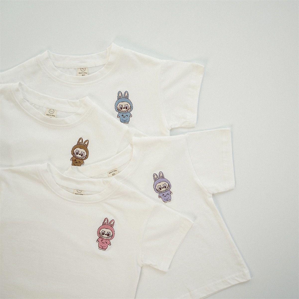 𝐋𝐚𝐛𝐮𝐛𝐮 刺繡短袖上衣