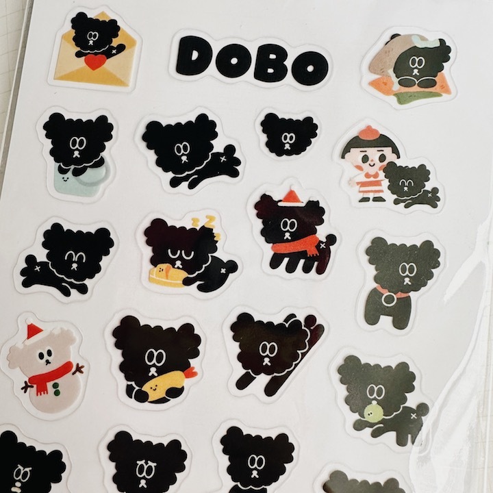 DOBE 透明小貼紙 手帳貼紙｜微醺斑比