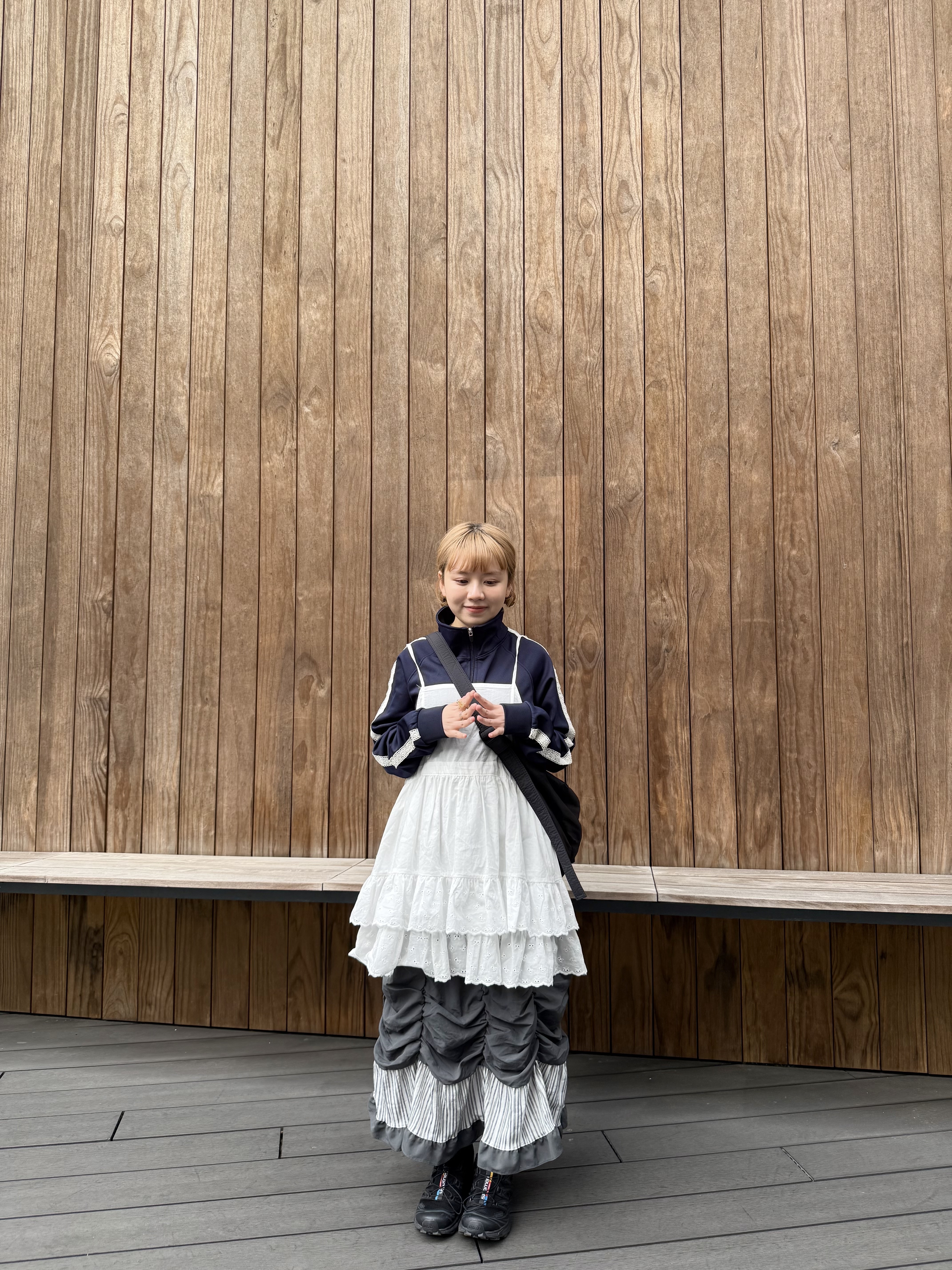 LACE運動風高領外套