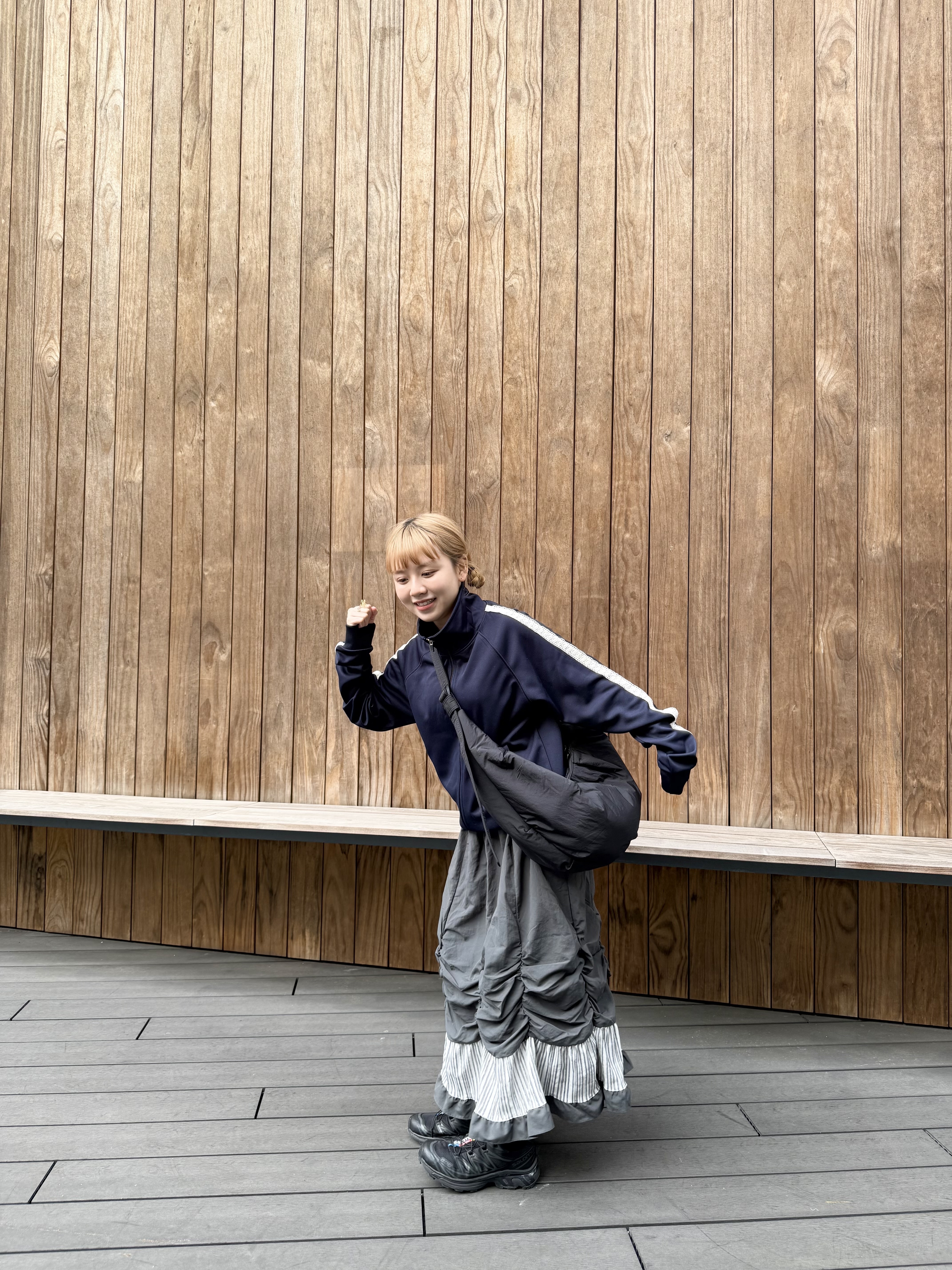 LACE運動風高領外套