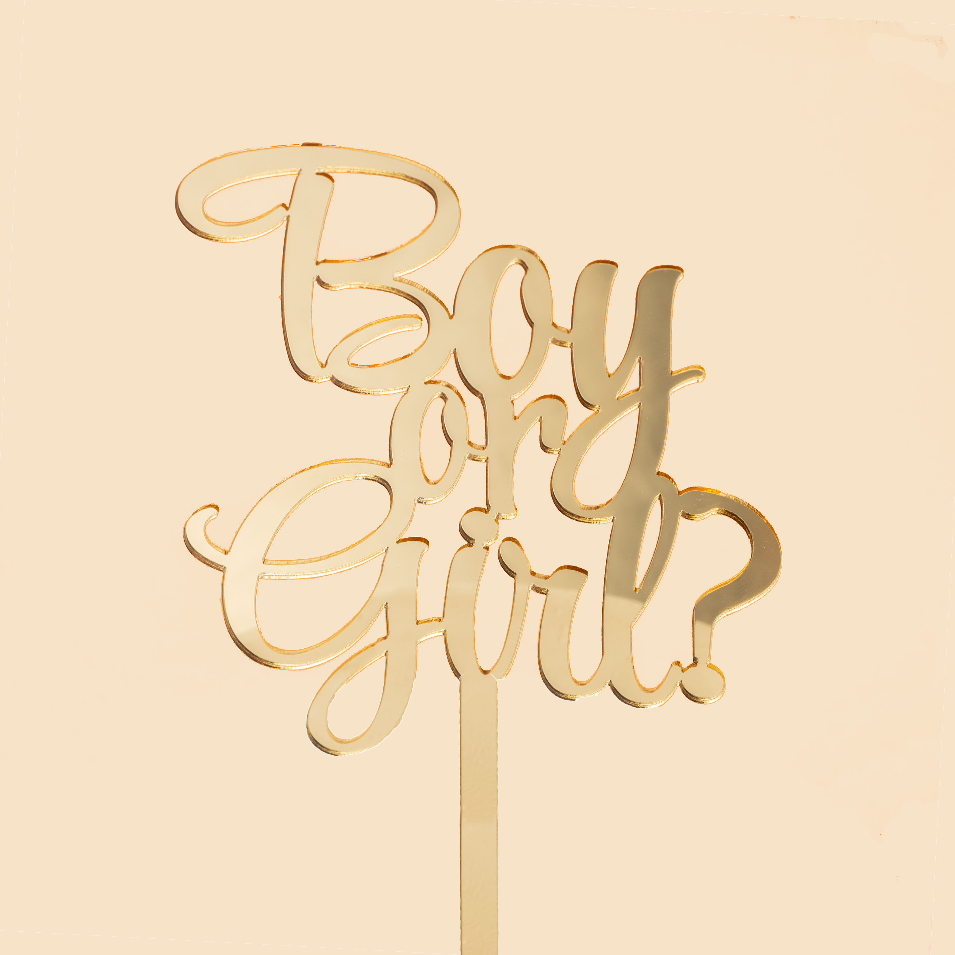 「Boy Or Girl」蛋糕插牌
