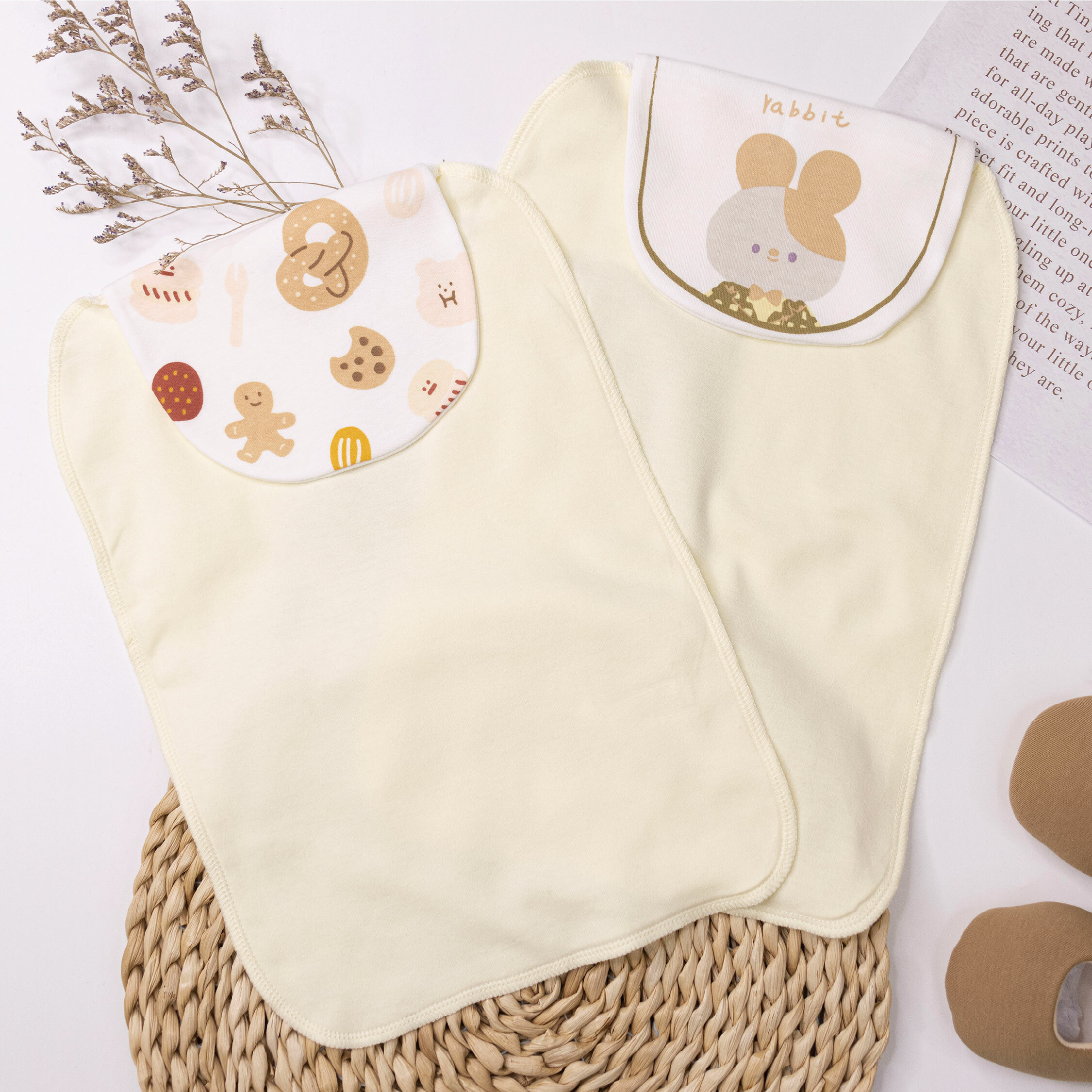 【JS0211】軟呼呼點心派對純棉隔汗巾(兩入一組)