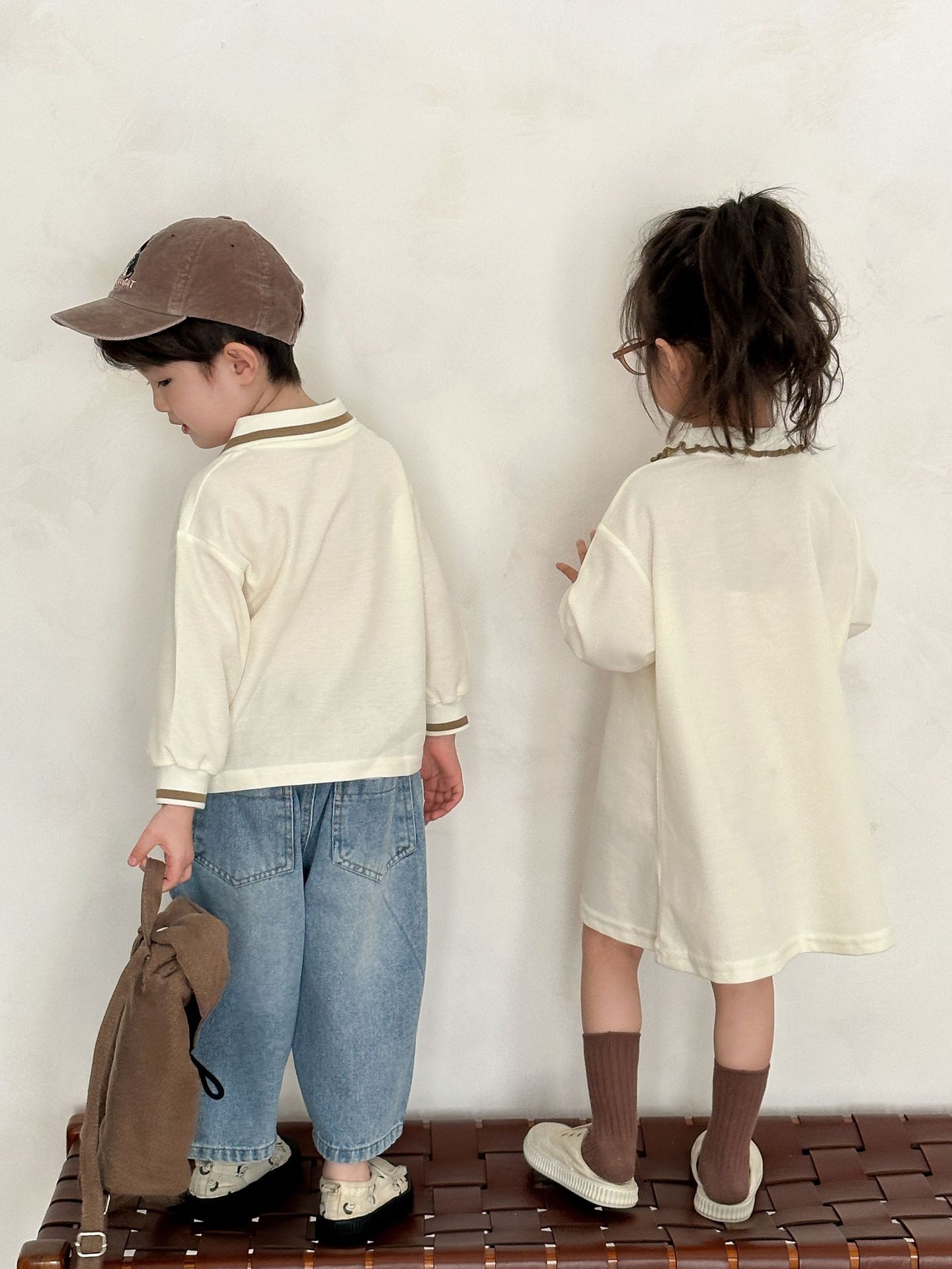 兄弟姐妹一起穿_小熊上衣/洋裝