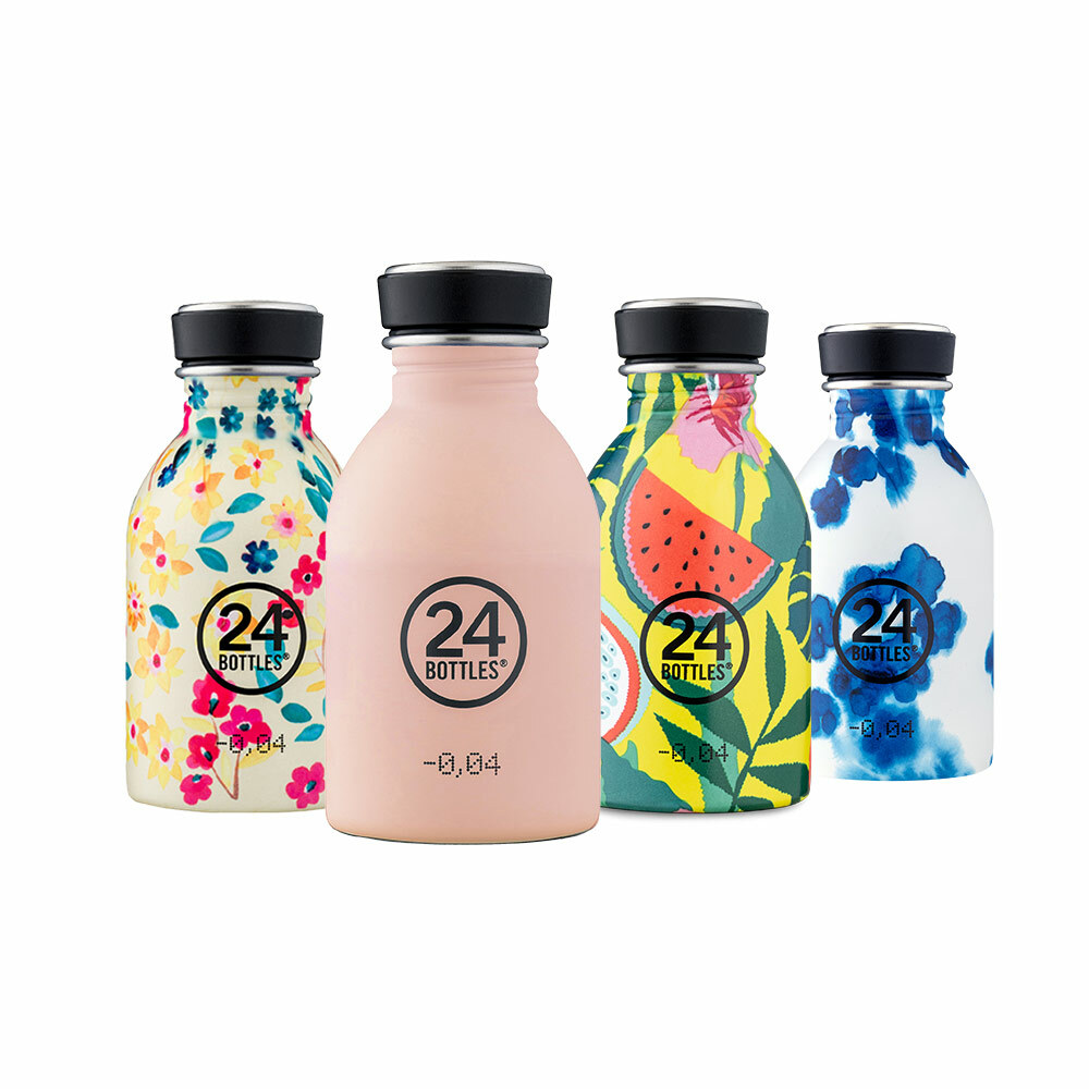 義大利 24Bottles 輕量冷水瓶 250ml - 渲藍