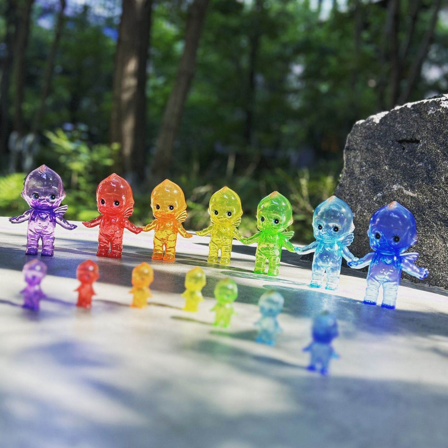 預購┃日本製 Q比 半透明 彩色 公仔 擺飾 玩具