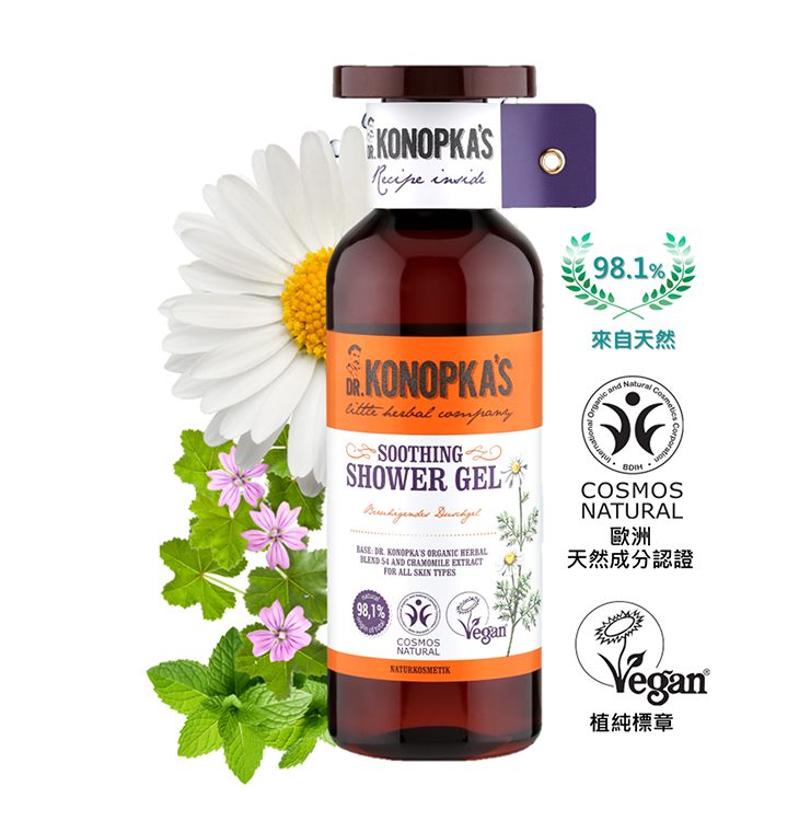 珂諾譜【舒緩保濕】沐浴精 500ml - Dr. Konopka's