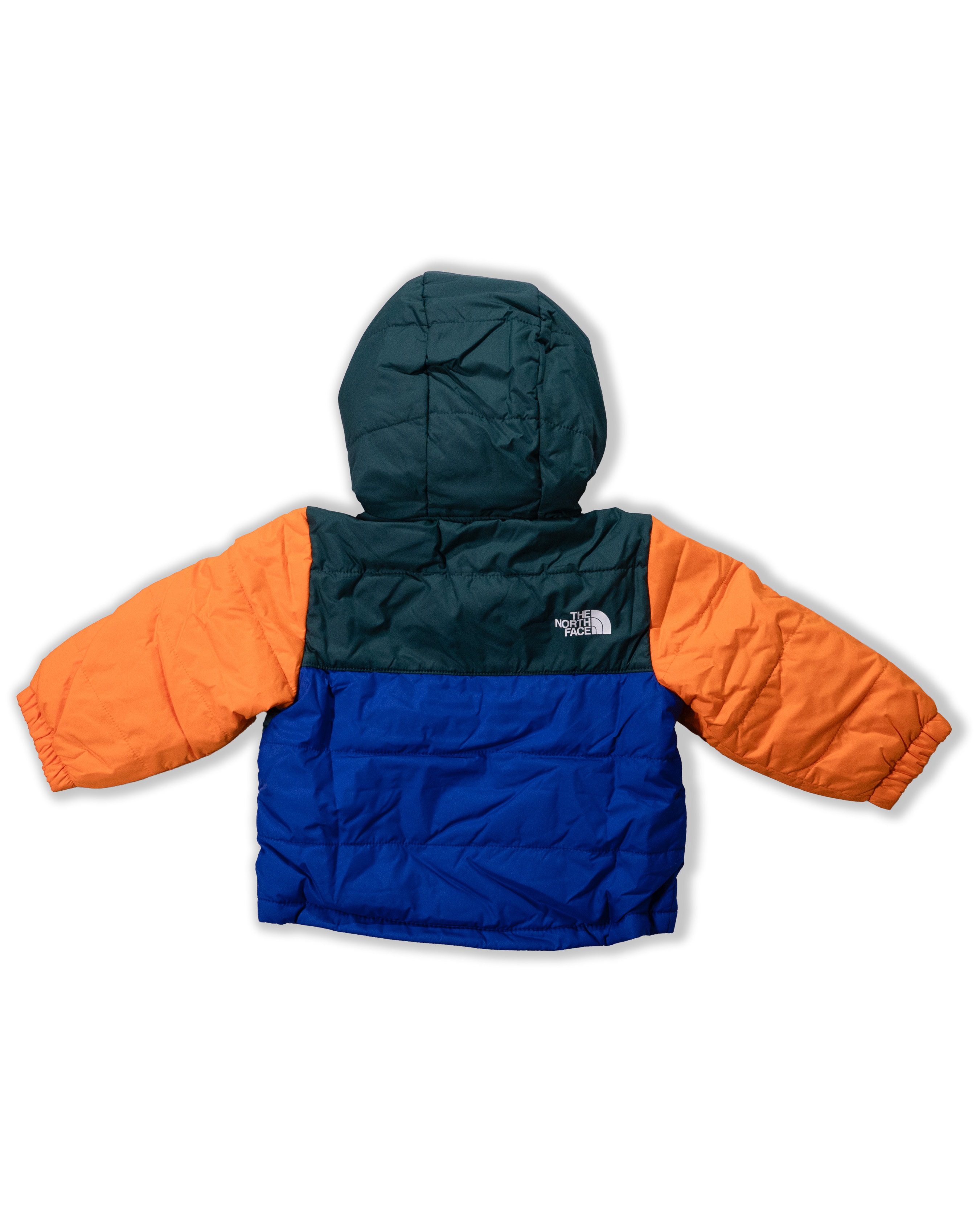 TNF北臉 0102 寶寶 綠橘藍拼色 鋪棉