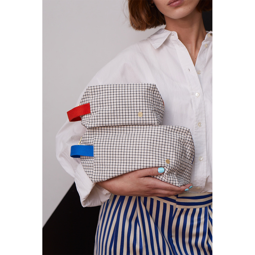 (預購4/30)法國La cerise sur le gâteau 有機棉防水手提立體收納包-經典款(大)