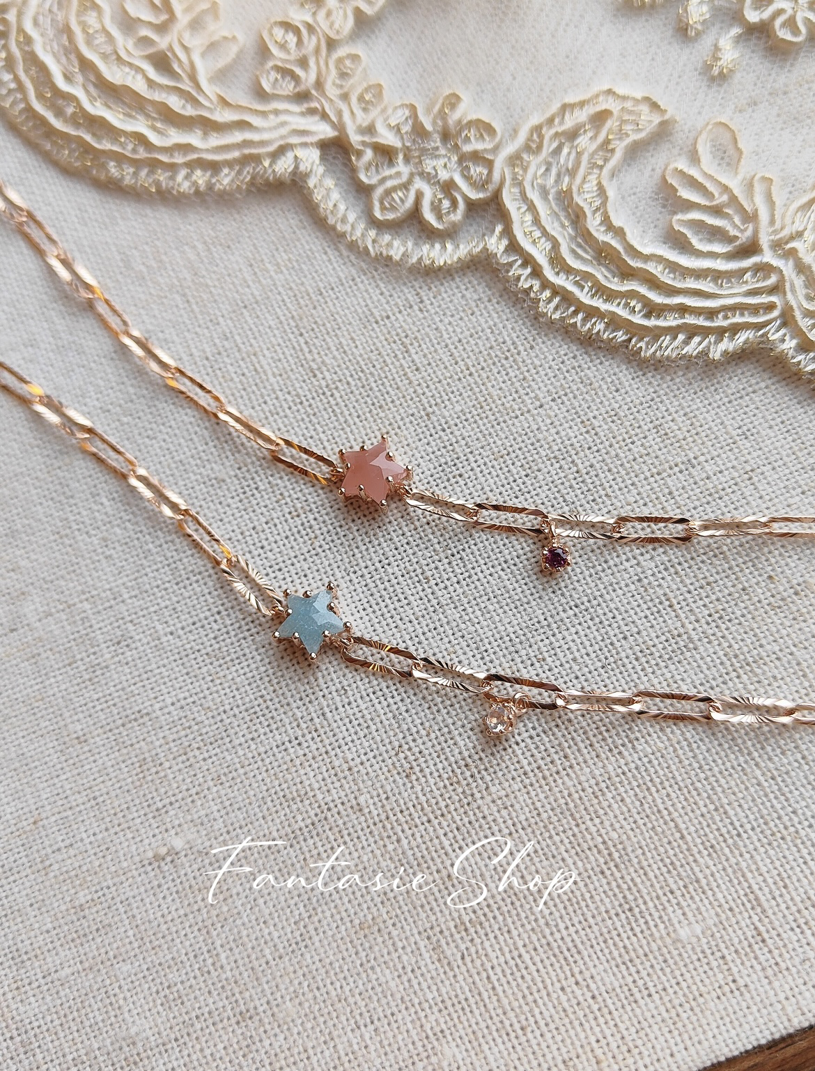 夜空. 粉水晶|藍水晶