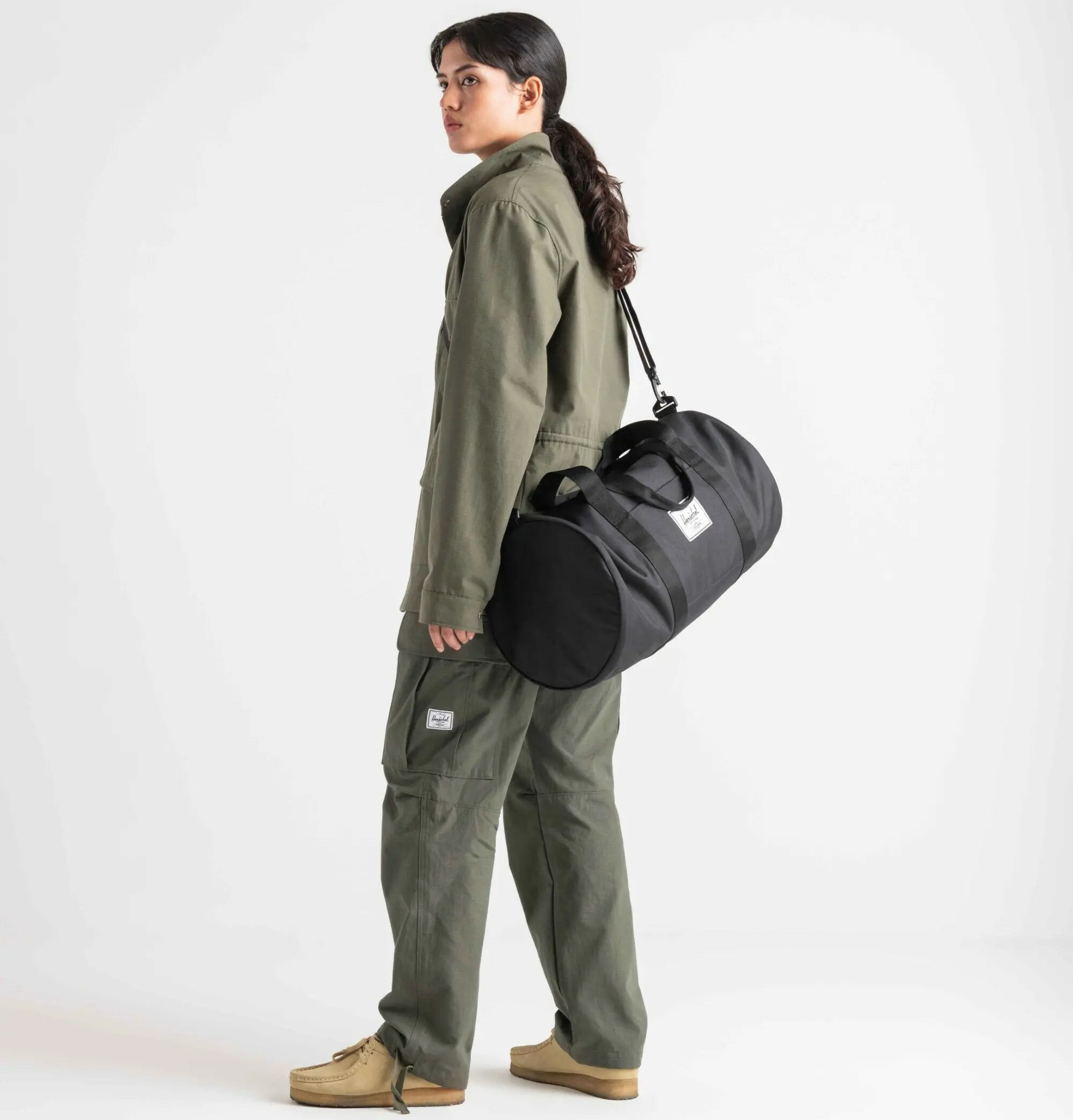 Herschel Classic Gym健身袋 旅行袋 穿搭圖片