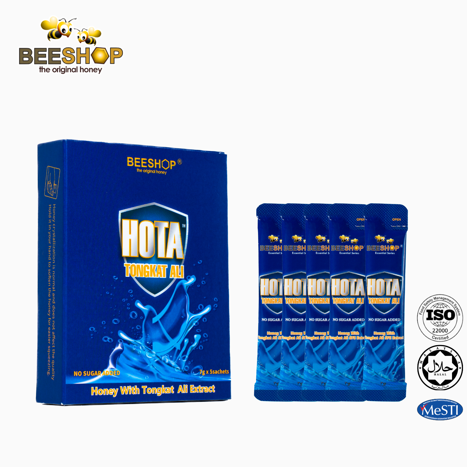 HOTA-Honey With Tongkat Ali Extract 7g X 5 sachet [Halal & 100% Original]