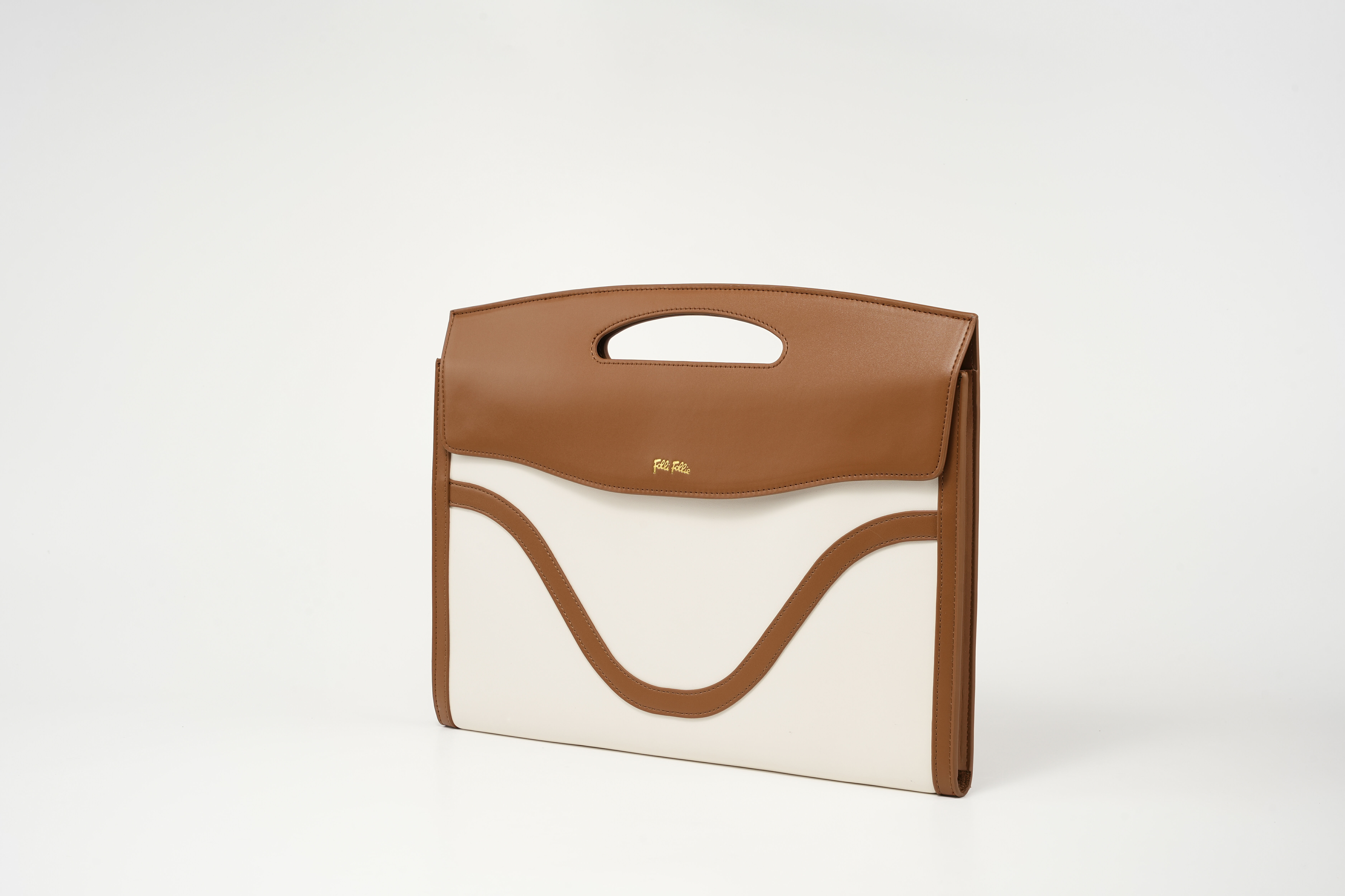 【Folli Follie 芙麗芙麗】咖磁吸公文包