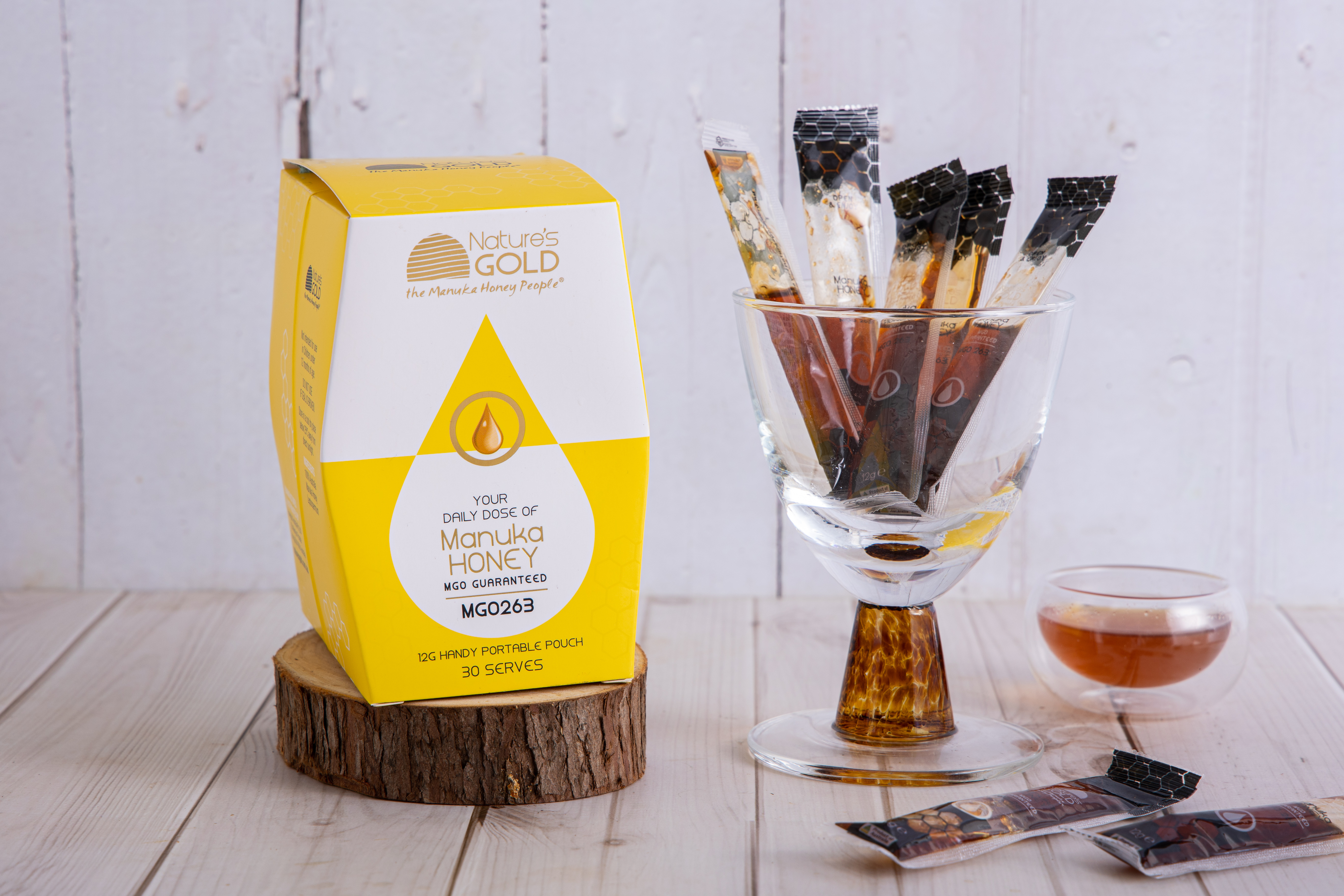 Nature’s Gold｜麥蘆卡蜂蜜便攜裝｜MGO263｜盒裝30入
