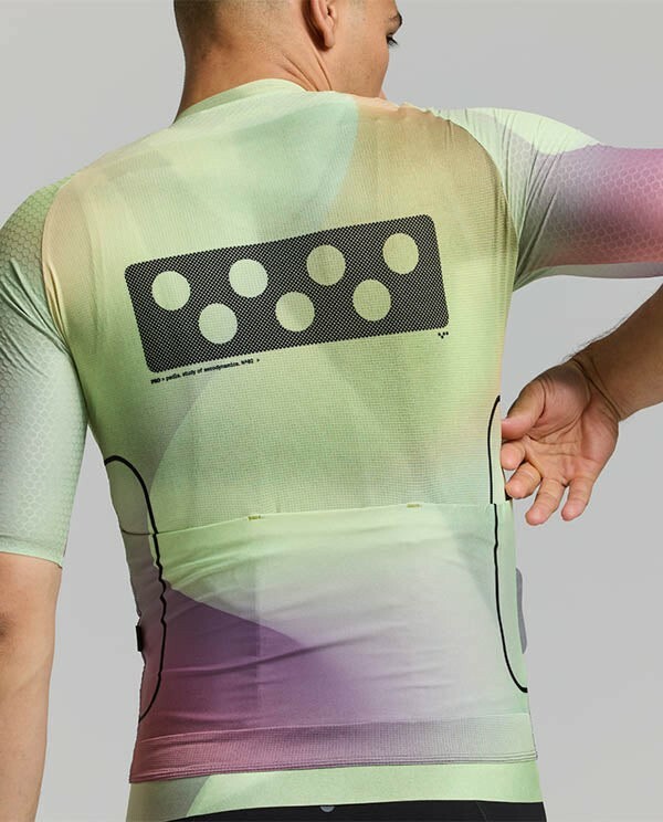 Pedla 男款車衣Pro Pursuit 2.0 Jersey Motion Lime 城市黃/紫