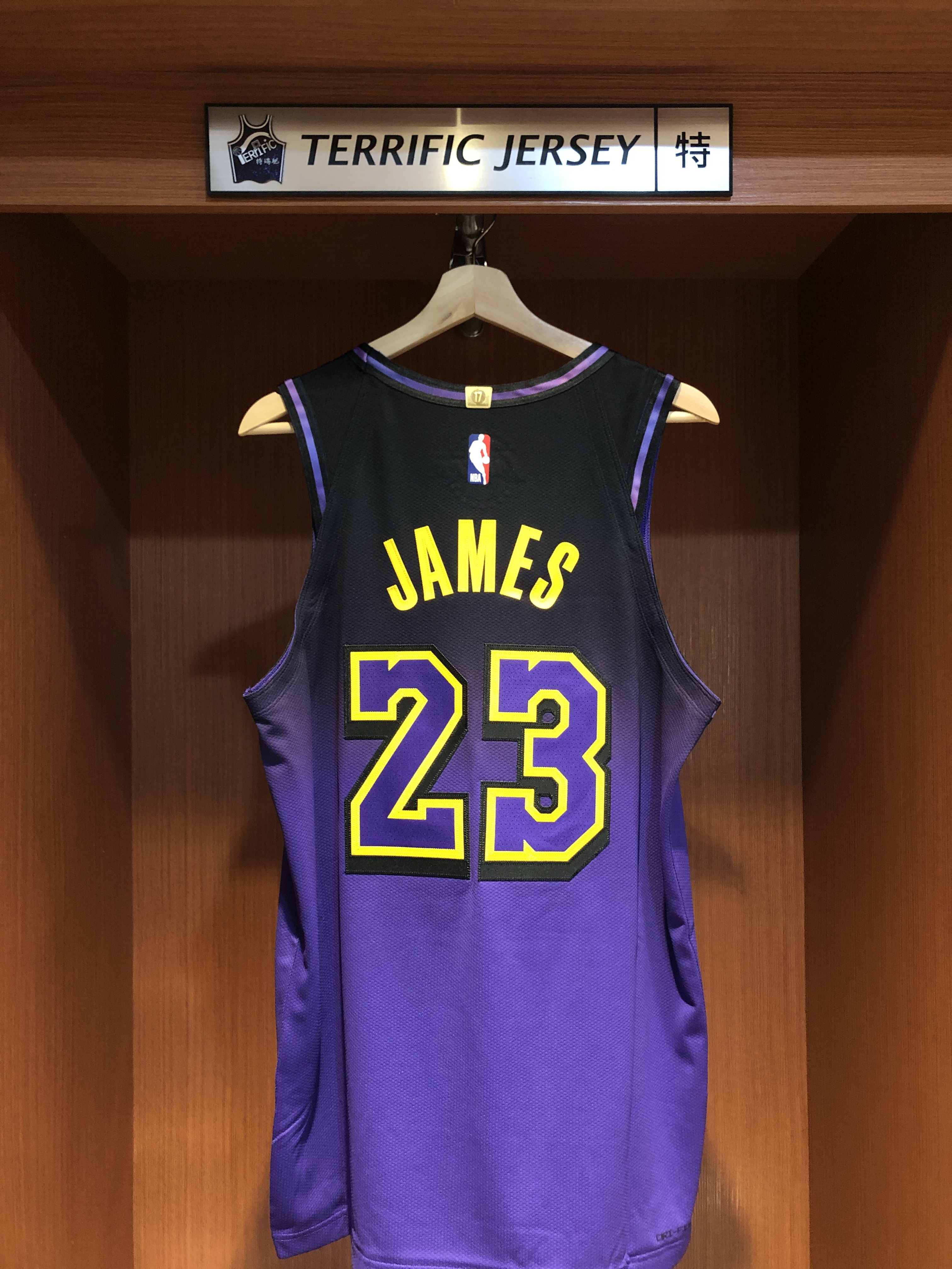 NBA球衣 Lebron James 洛杉磯湖人城市 City Nike Authentic 球員版 電繡 含贊助商標 全新