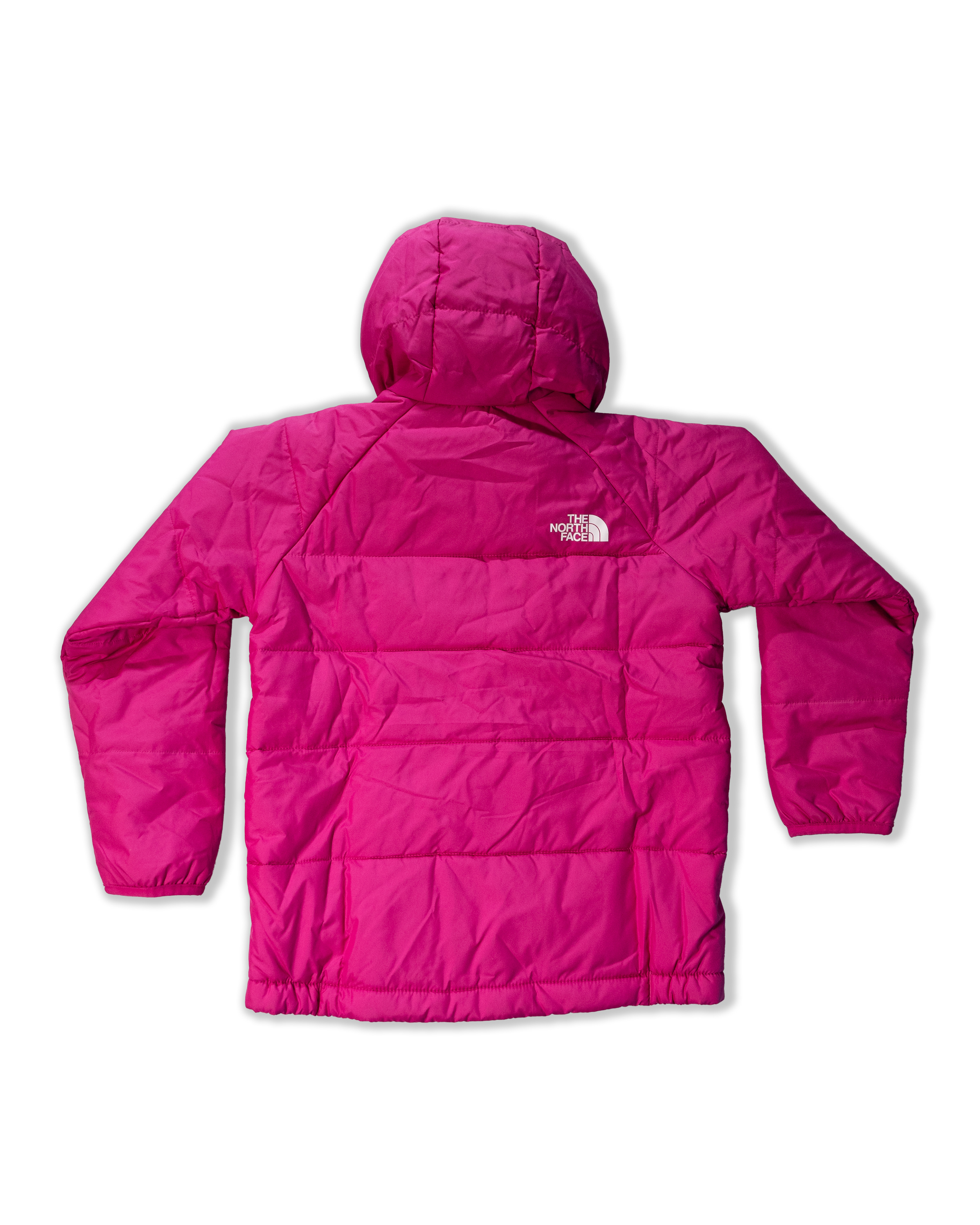 TNF北臉 0107 桃紅 童 花花滿版 雙面穿 鋪棉