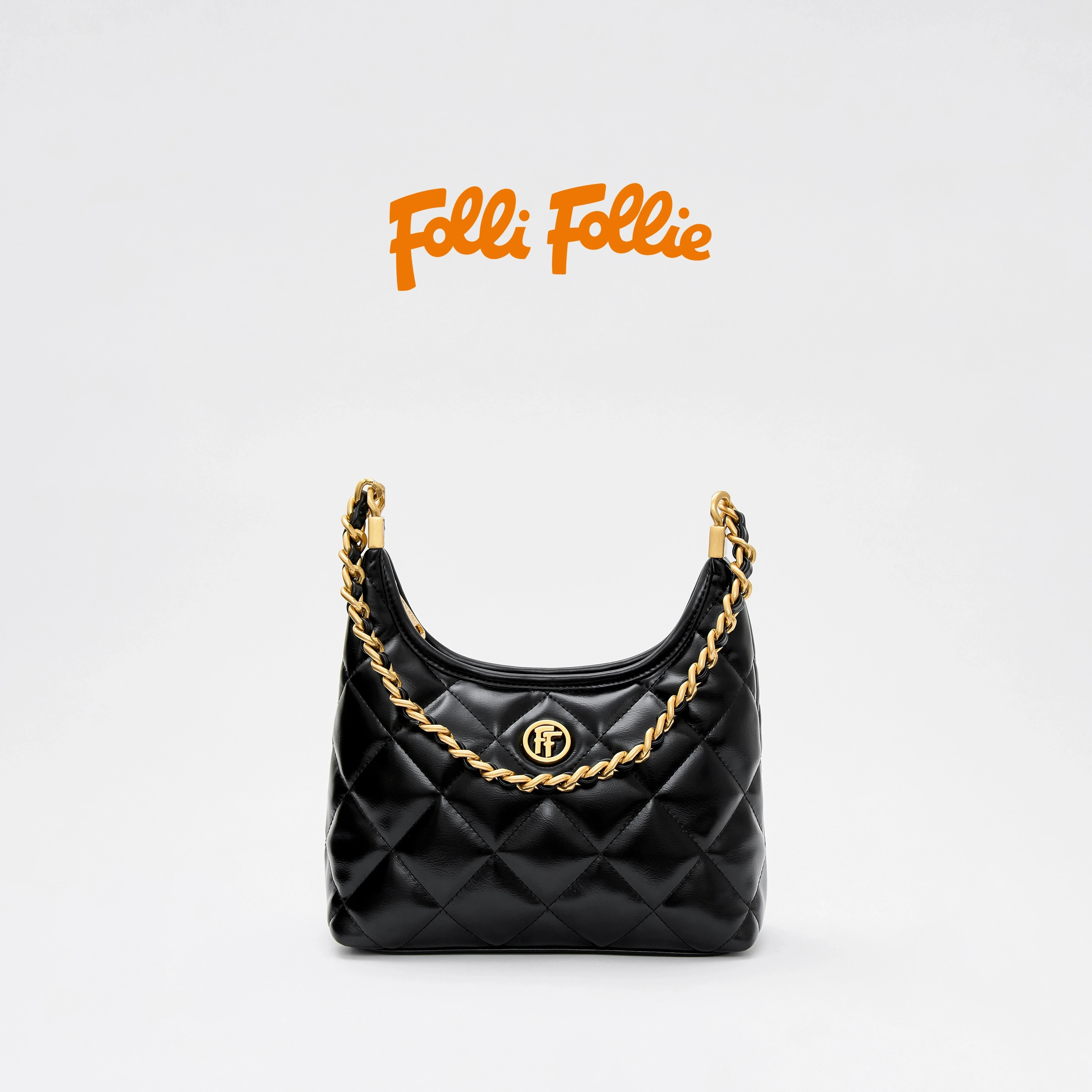 【Folli Follie 芙麗芙麗】菱格三用鏈包包