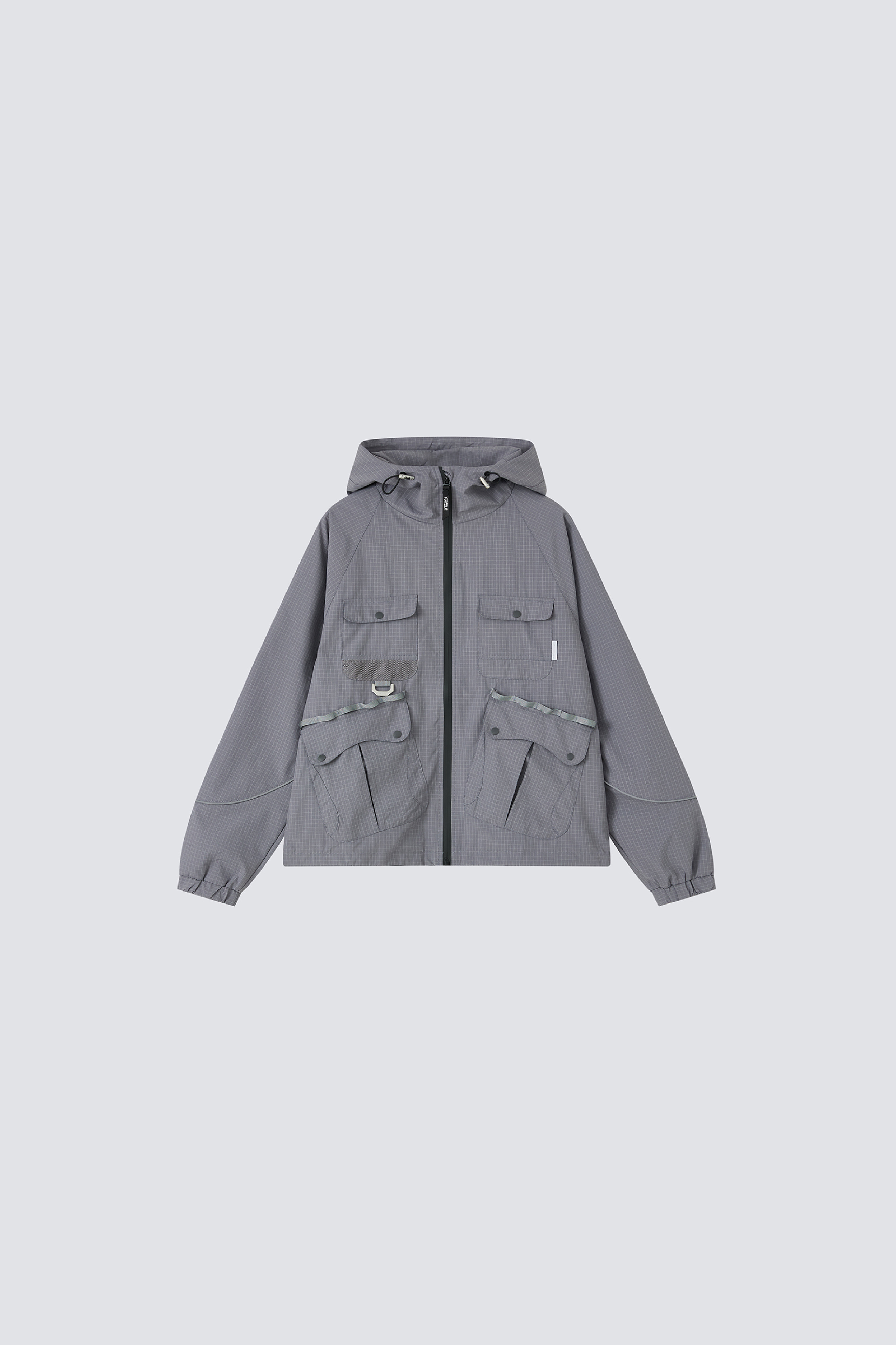 Waterproof Checkerboard Windbreaker｜Grey｜Hong Kong Original Design