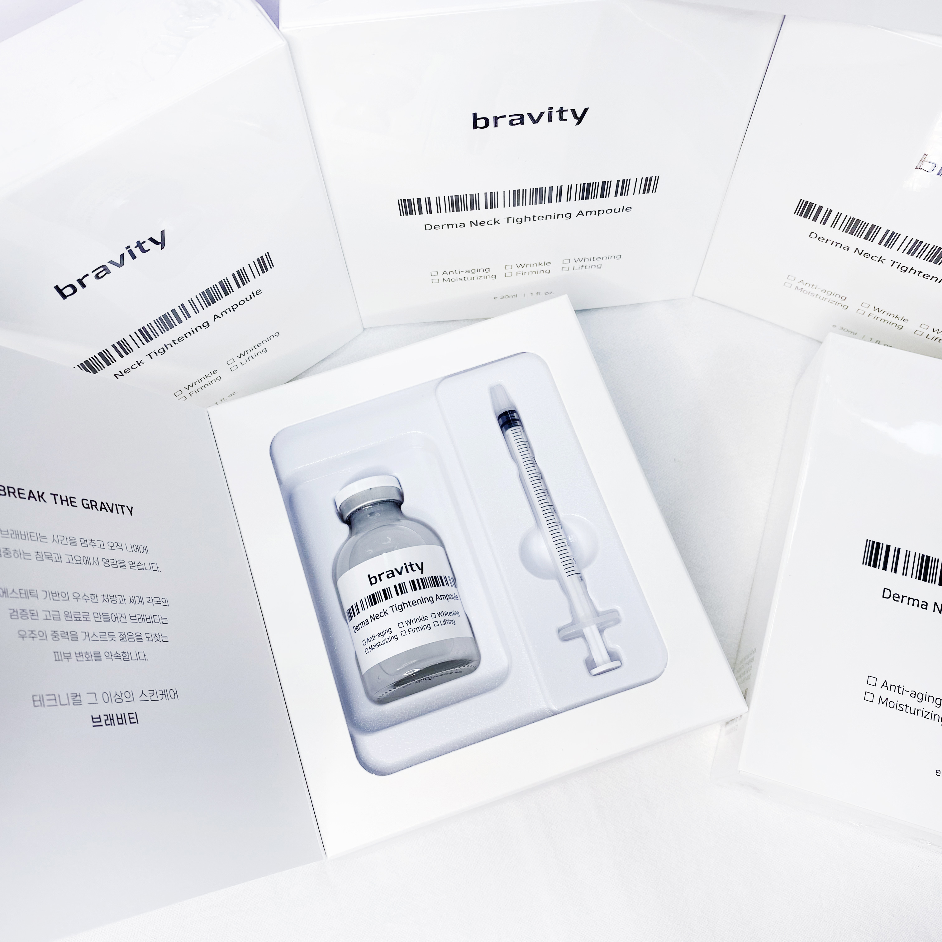 韓國 Bravity 頸部安瓶 30ml + 注射器x1 頸部精華 頸紋精華