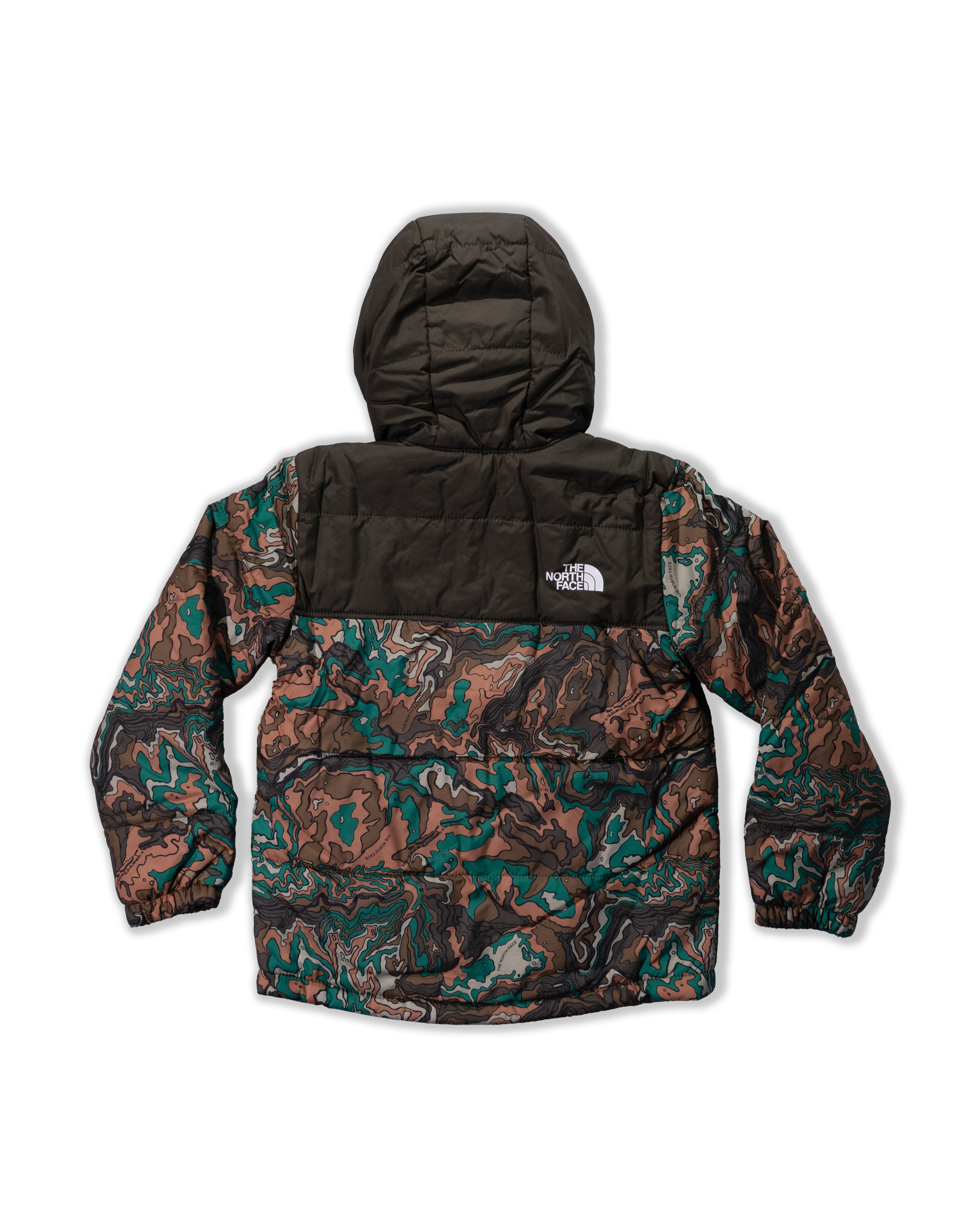 TNF北臉 0119 童 墨綠迷彩 Polyester