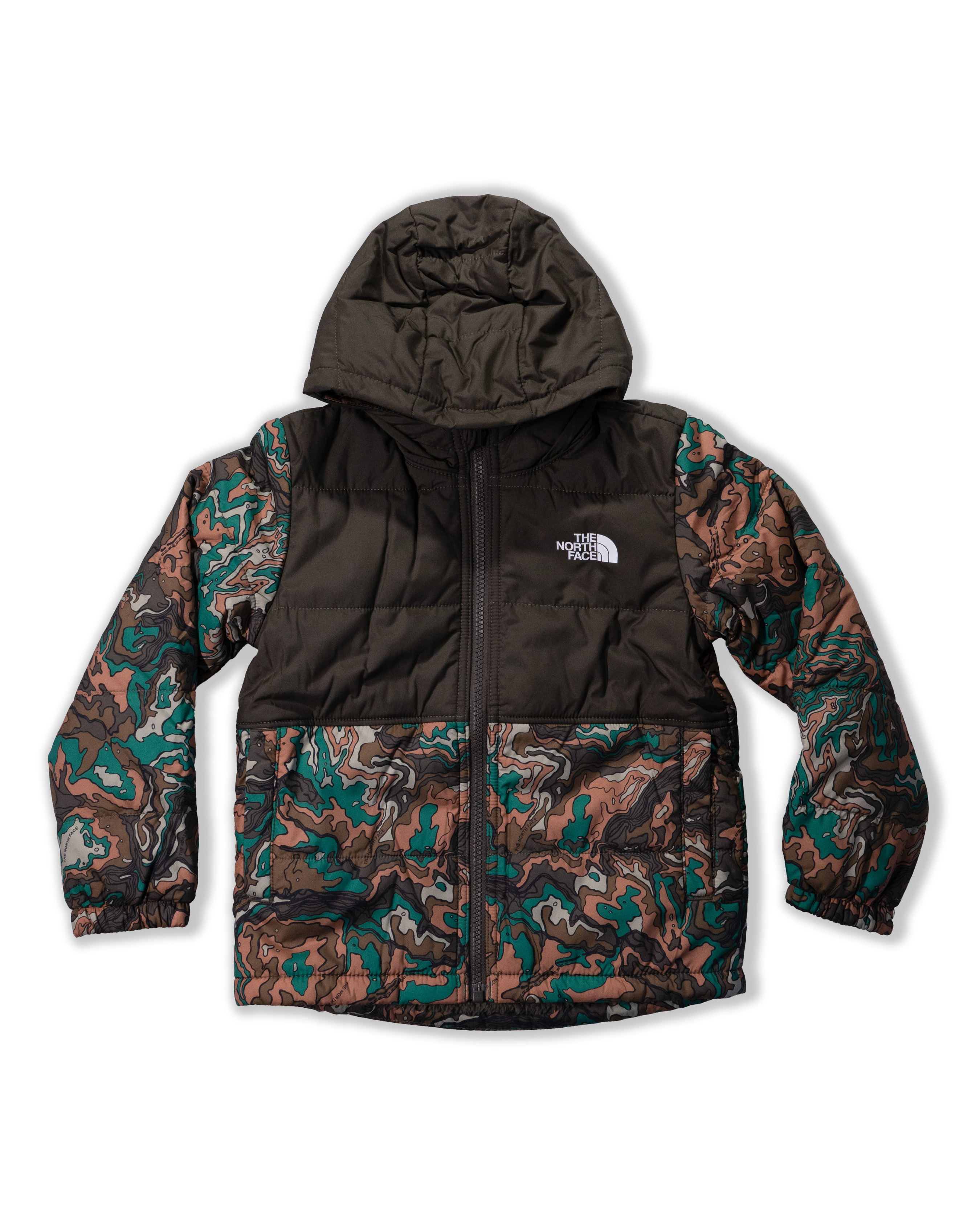 TNF北臉 0119 童 墨綠迷彩 Polyester