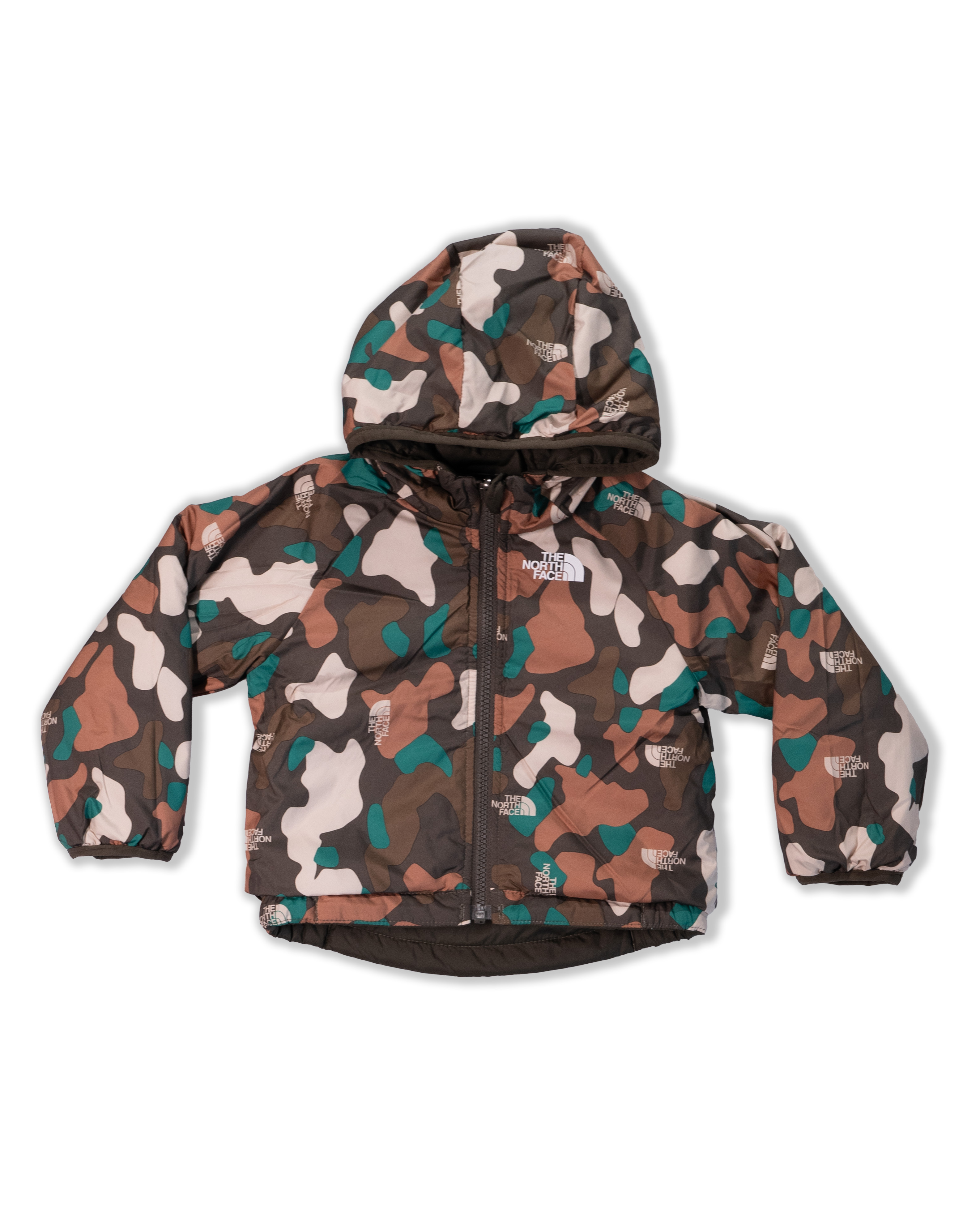 TNF北臉 0104 寶寶 迷彩軍綠色  鋪棉