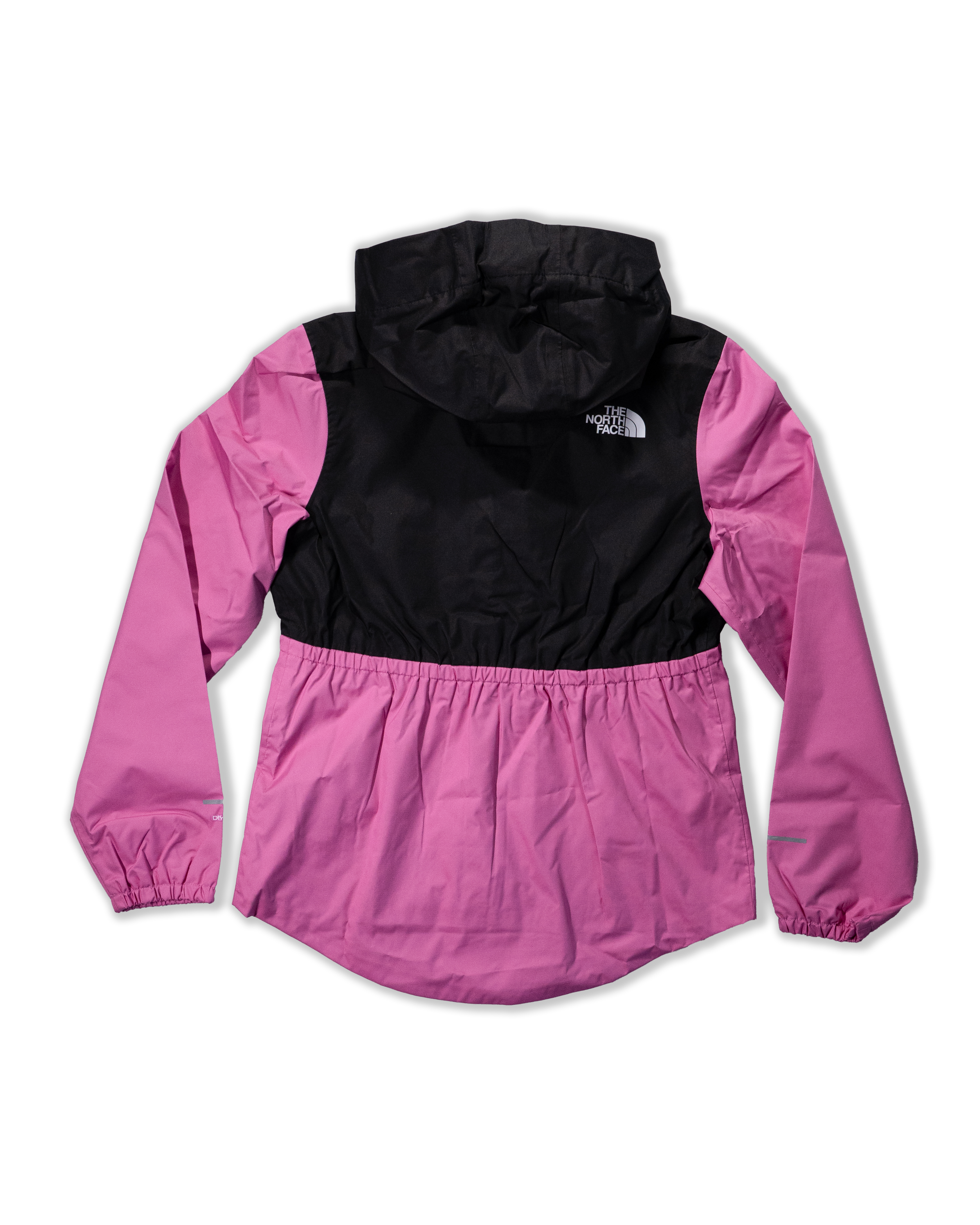 TNF北臉 0123 大童 黑桃粉拼色 Dryvent