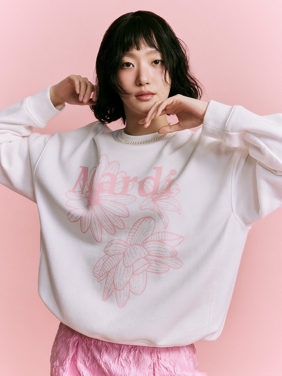 Mardi Mercredi SWEATSHIRT TRIPLE FLOWER