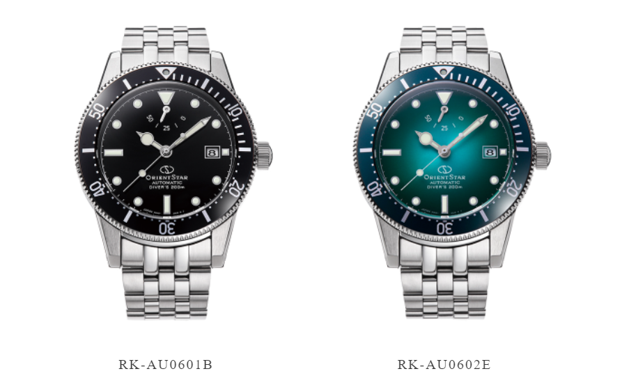 ORIENT STAR 東方之星 M42 Sports Diver 1964 2nd Edition RE-AU0601B Black 黑色 , RE-AU0602E Dragon Blue 藍色, 運動潛水錶 日本製造