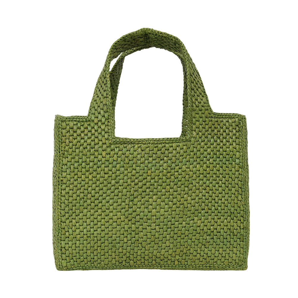 【LOEWE】Logo 標誌酒椰纖維小款二用包(綠色)A685B59X01 4100