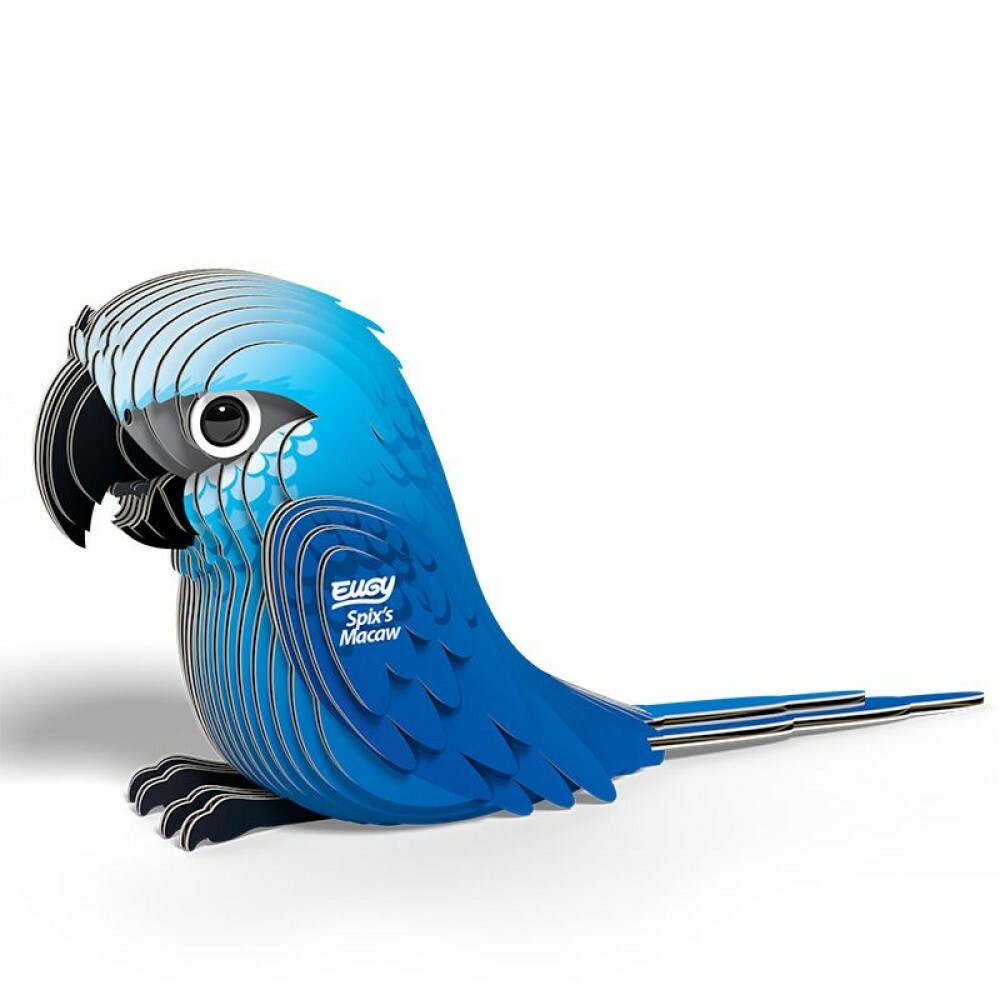 EUGY 3D Cardboard Kit Set Model - 123 Spix's Macaw