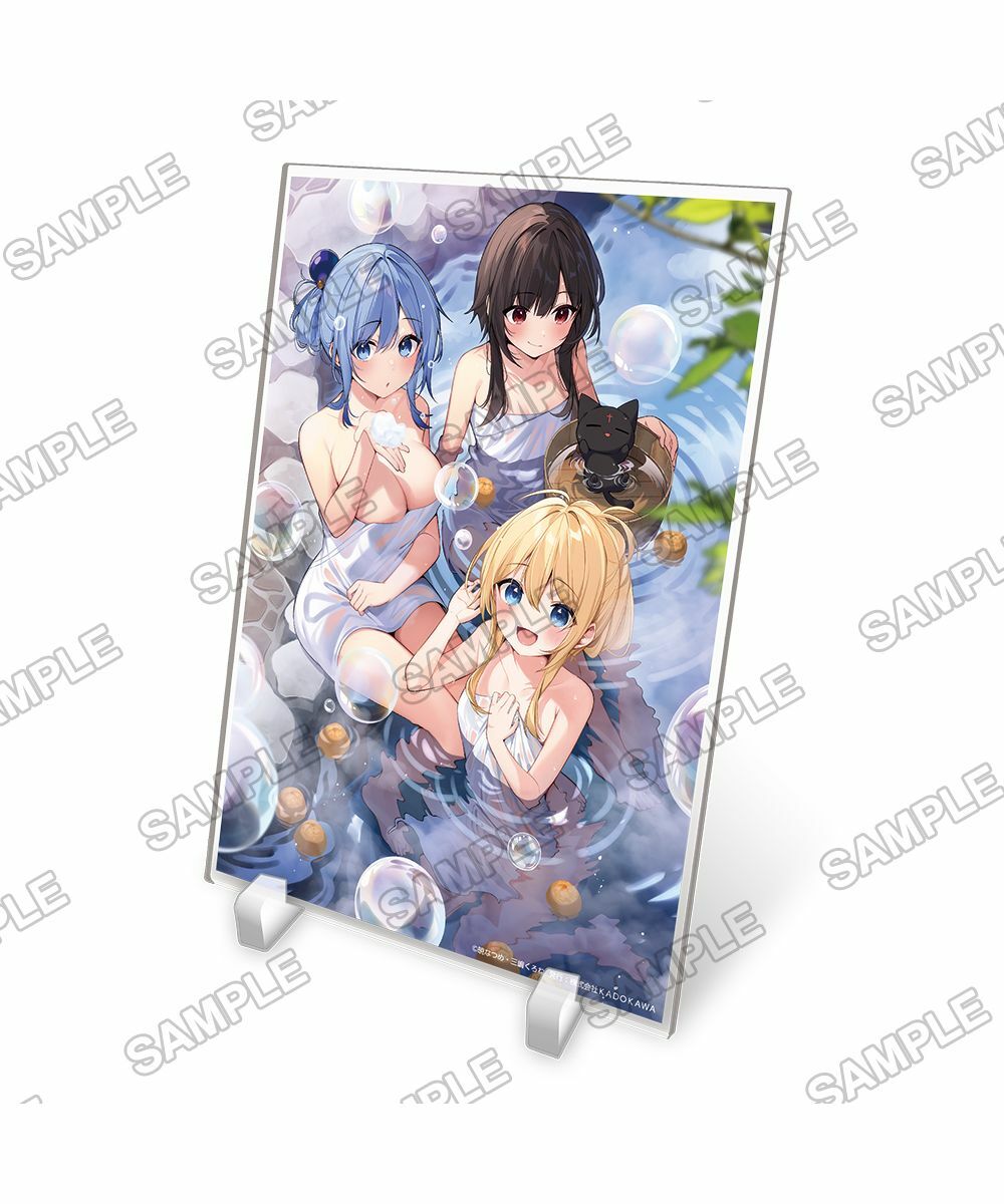 【限量販售】『為美好的世界獻上祝福！』～泡溫泉～ A5壓克力板【日本進口精品】