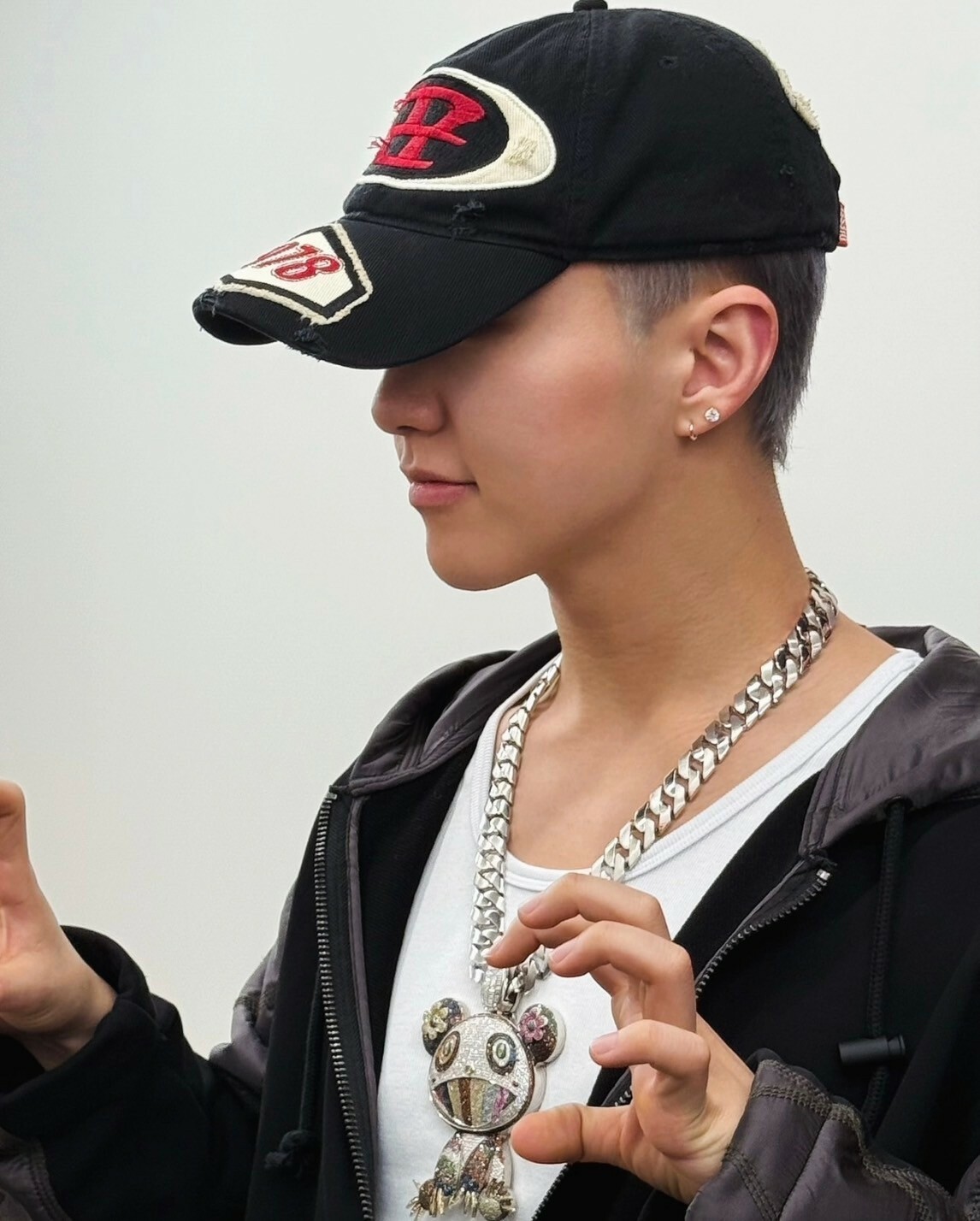 DIESEL C-Braff 明星款 刺繡雙D Logo 做舊貼布小破壞老帽