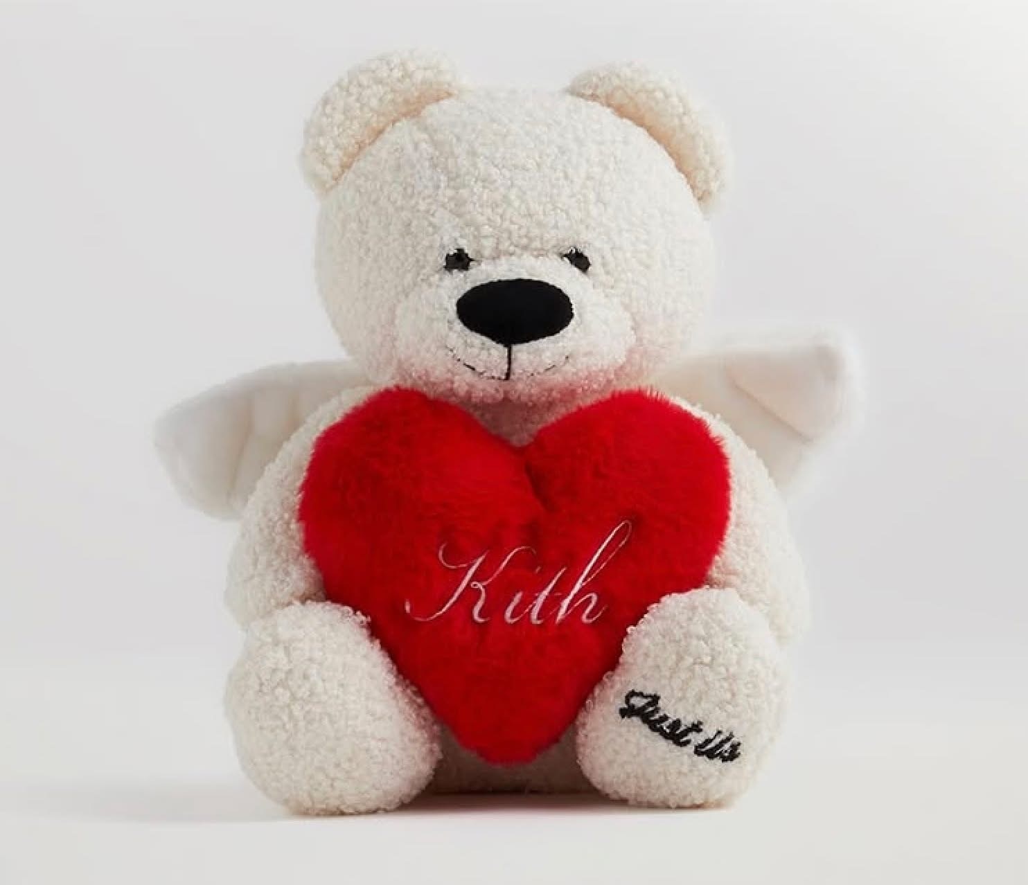 KITH TOKYO  VALENTINE'S DAY BEAR 情人節 熊熊 玩偶 愛心 天使翅膀