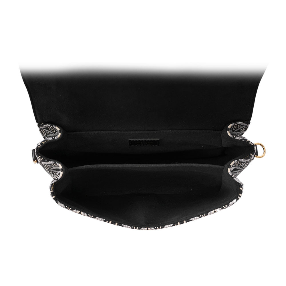 【Louis Vuitton / LV】Since 1854 Monogram 復古標誌布質郵差包(黑色)M57272