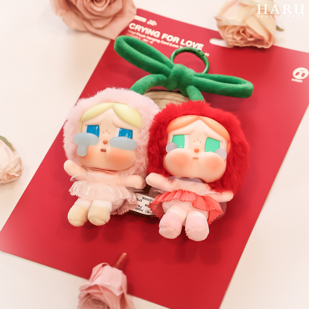 POP MART 泡泡瑪特 CRYBABY 哭娃 愛神的眼淚系列 甜在一起 搪膠毛絨 吊飾 櫻桃 吊卡 公仔