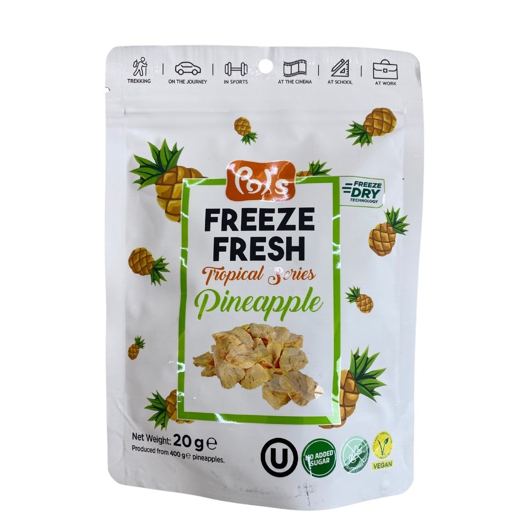 Pols freeze dried pineapple bits (best before 12 May 2026)