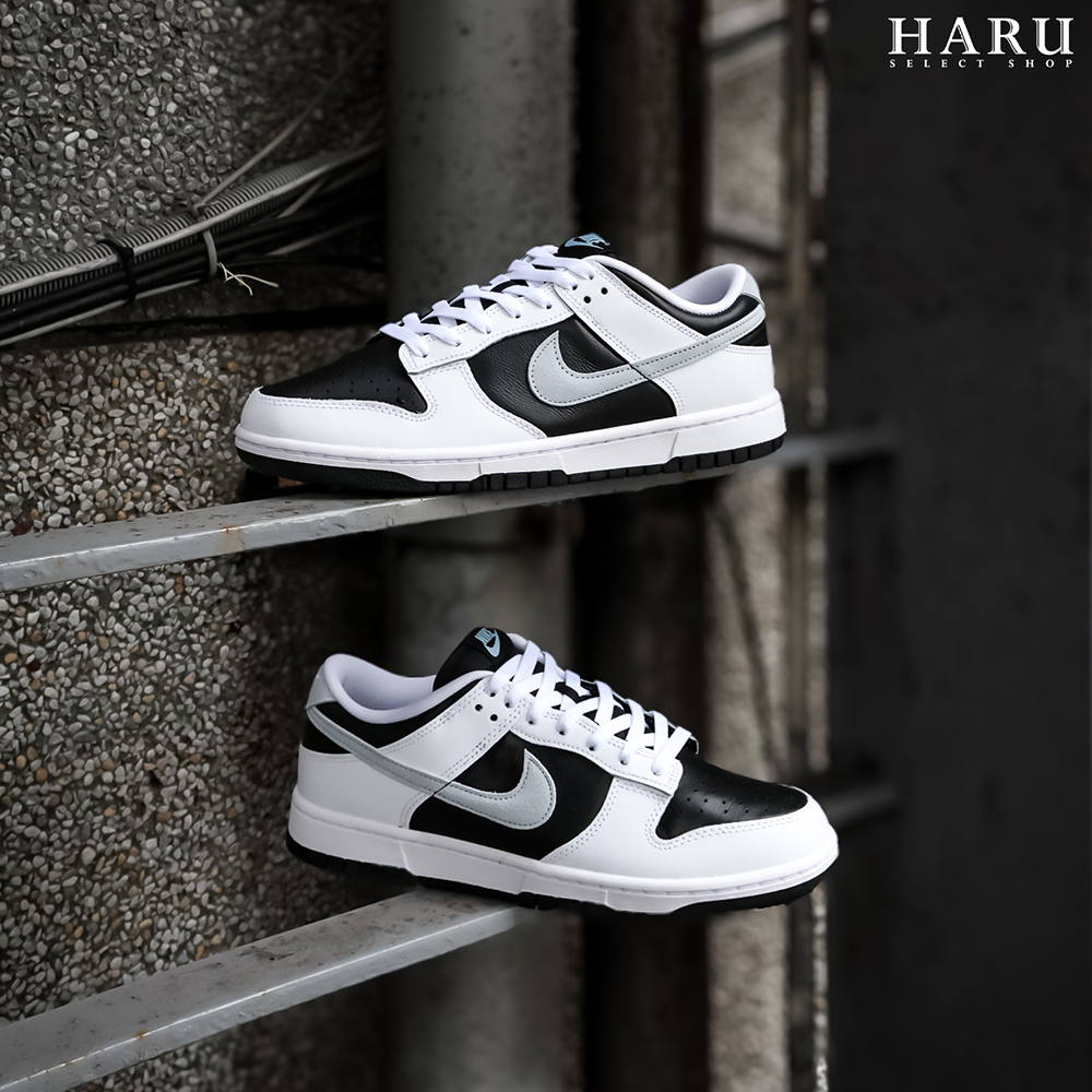 NIKE DUNK LOW REVERSE PANDA 2.0 反轉熊貓 白黑  二代  皮革  麂皮勾勾  復古休閒鞋 IB4620-141
