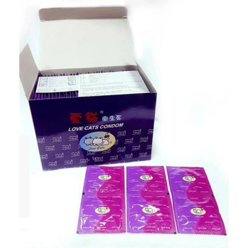 愛貓超薄平面保險套 144片裝